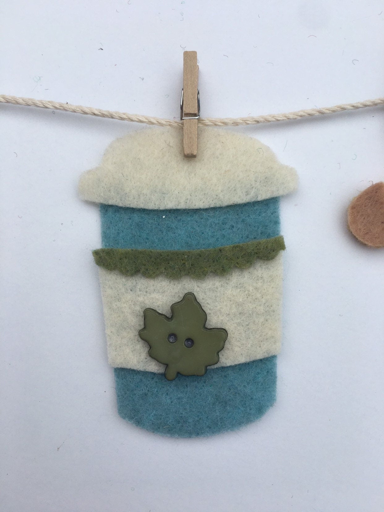 Hipster Millenial Miniature Felt Clothesline Banner Decoration Fall Wall Hanging