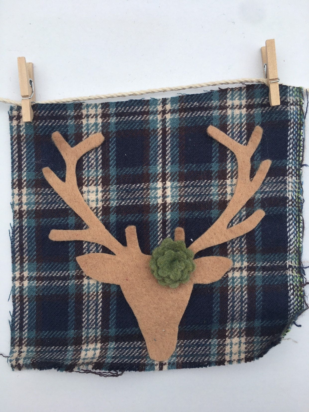 Hipster Millenial Miniature Felt Clothesline Banner Decoration Fall Wall Hanging