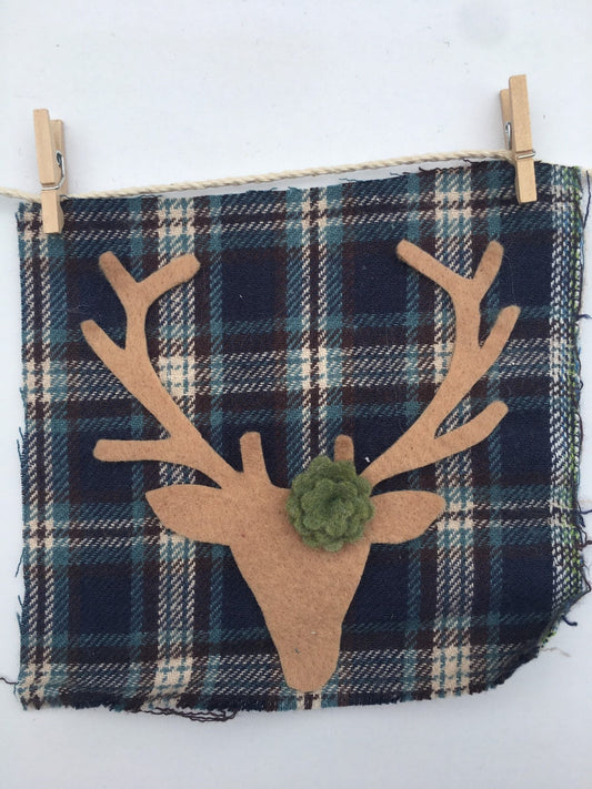 Hipster Millenial Miniature Felt Clothesline Banner Decoration Fall Wall Hanging