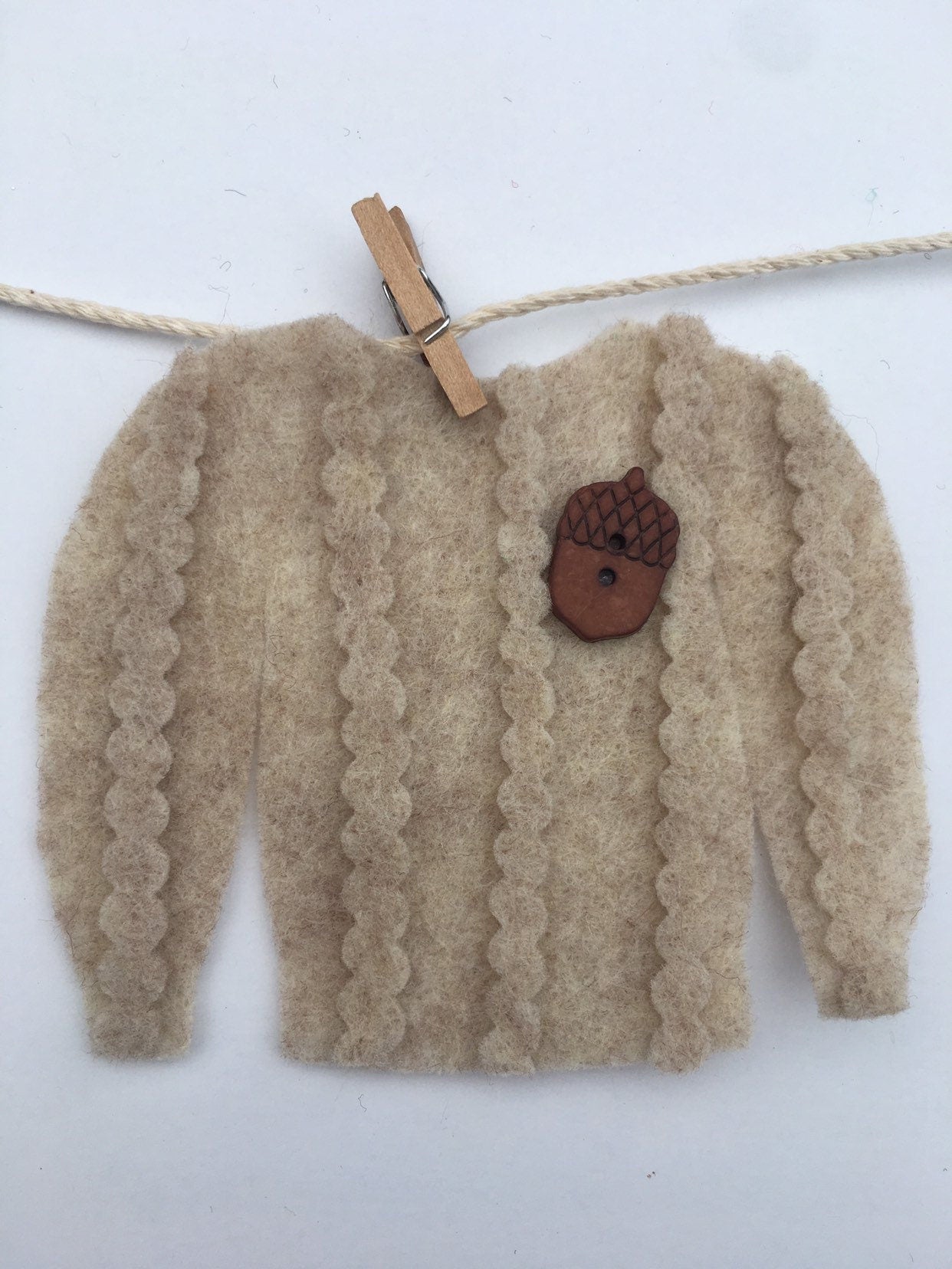 Hipster Millenial Miniature Felt Clothesline Banner Decoration Fall Wall Hanging