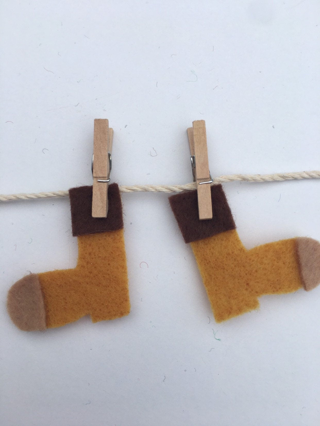 Hipster Millenial Miniature Felt Clothesline Banner Decoration Fall Wall Hanging