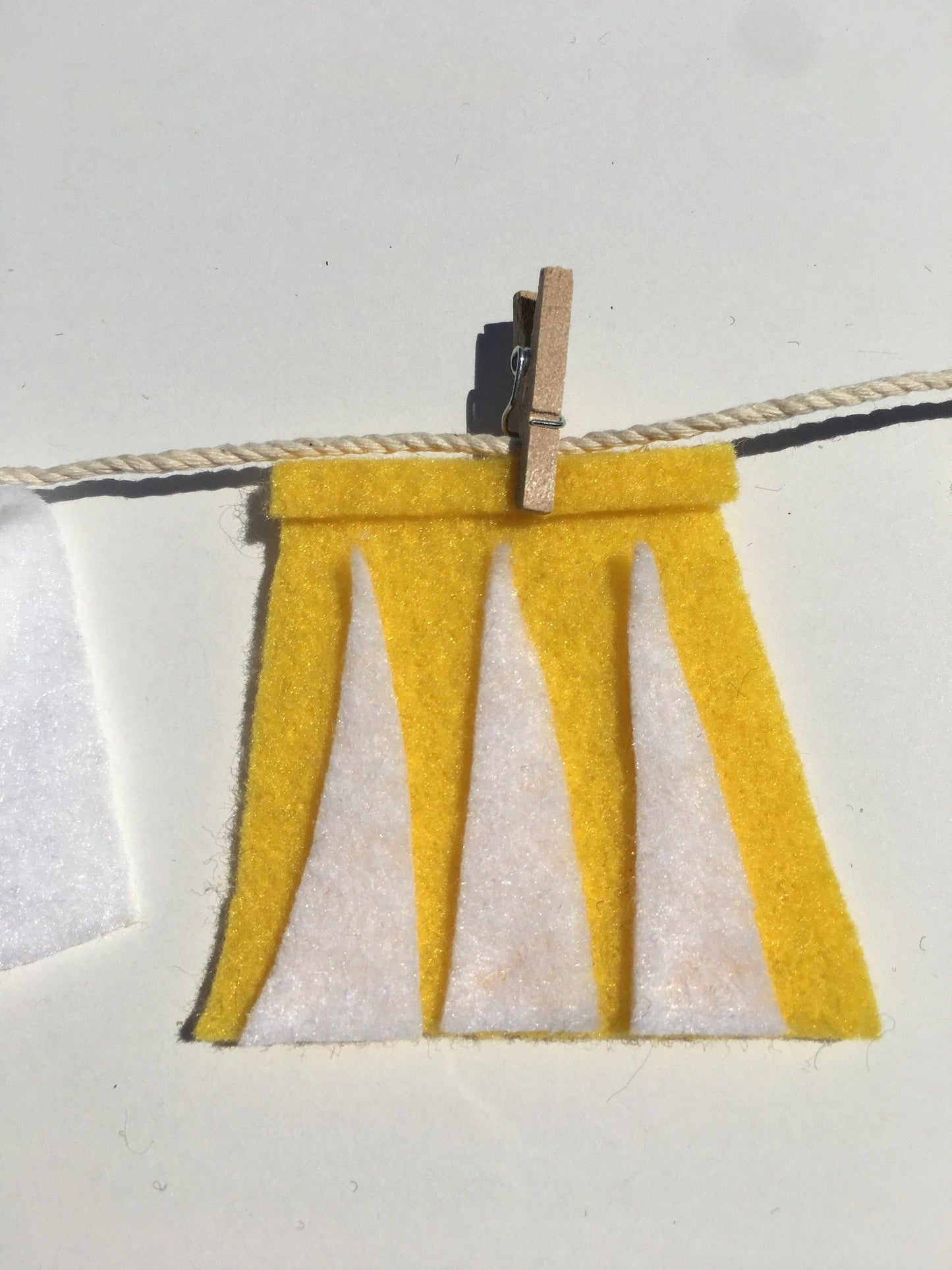 Miniature Felt Tennis Player's Clothesline Tennis Banner Garland Bunting Wall Hanging Home Decor