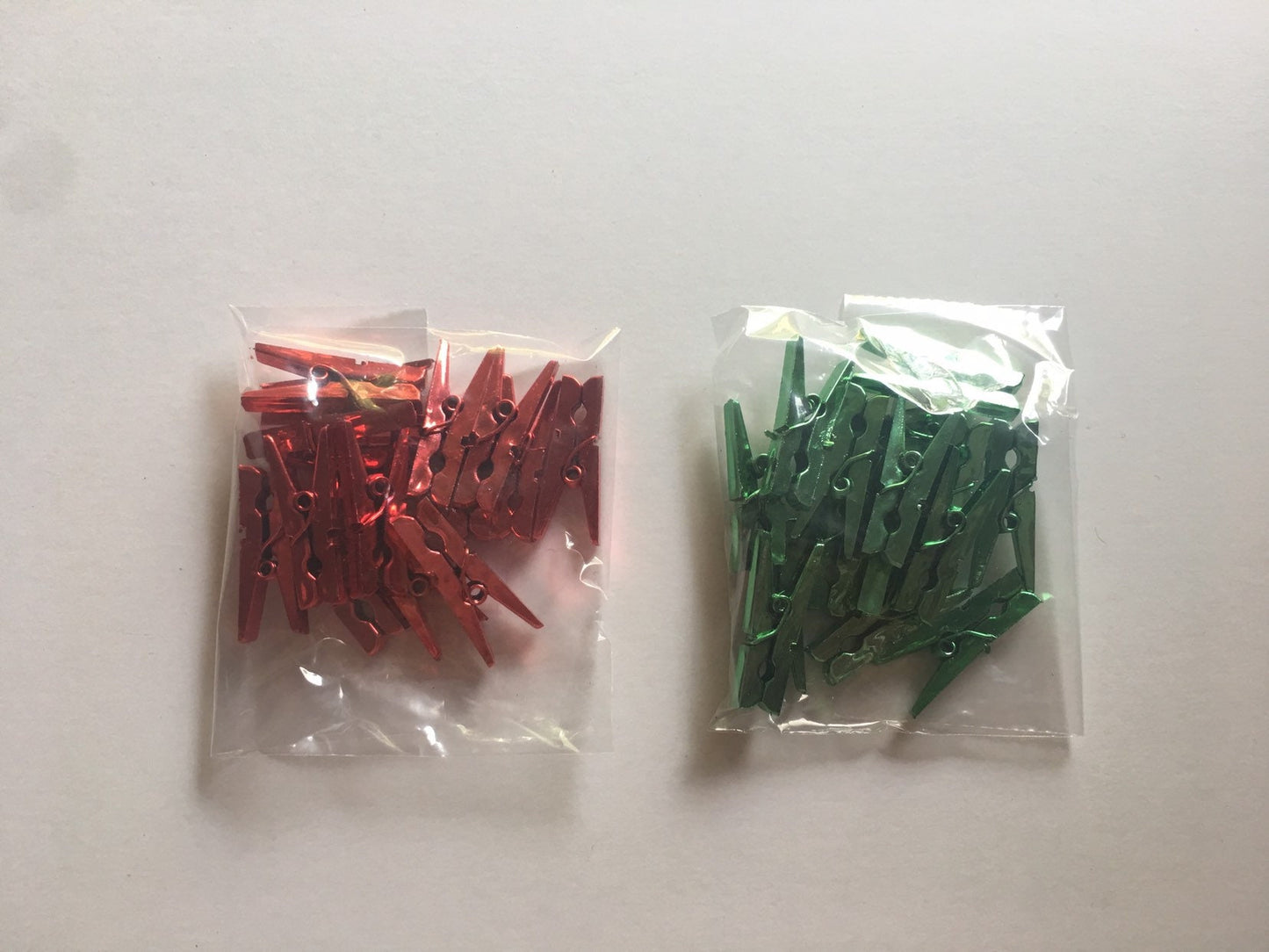 Miniature Colored Clothespins- Set of 15