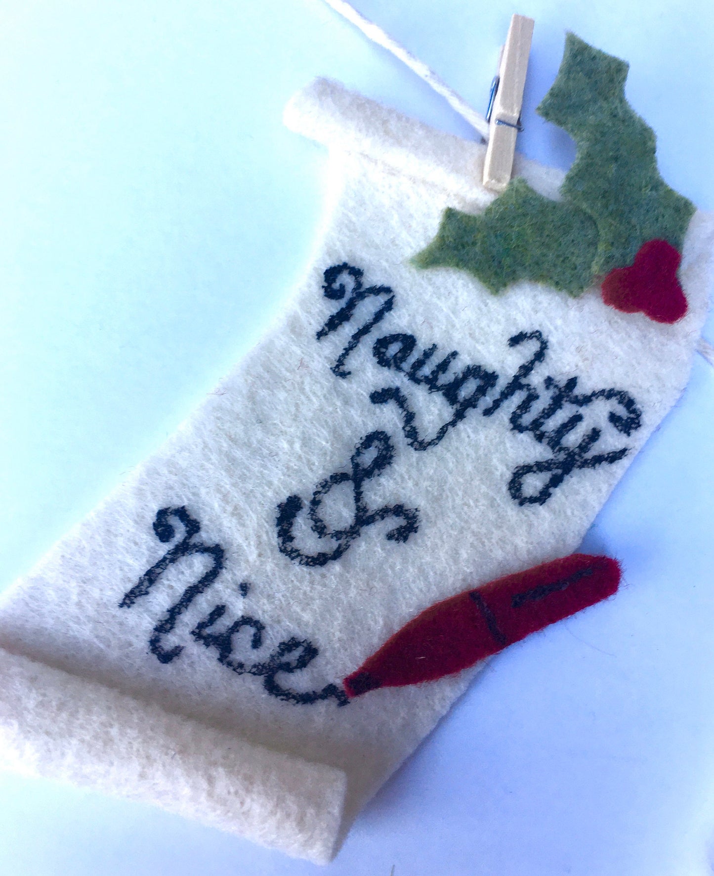 Mrs. Santa Claus at Home Christmas Banner Clothesline Bunting Garland Wall Hanging Decoration