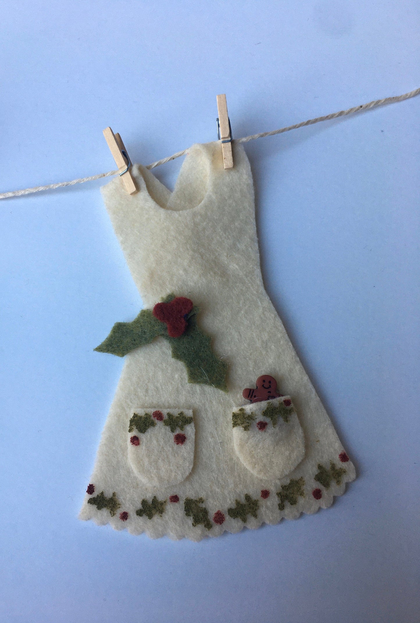 Mrs. Santa Claus at Home Christmas Banner Clothesline Bunting Garland Wall Hanging Decoration