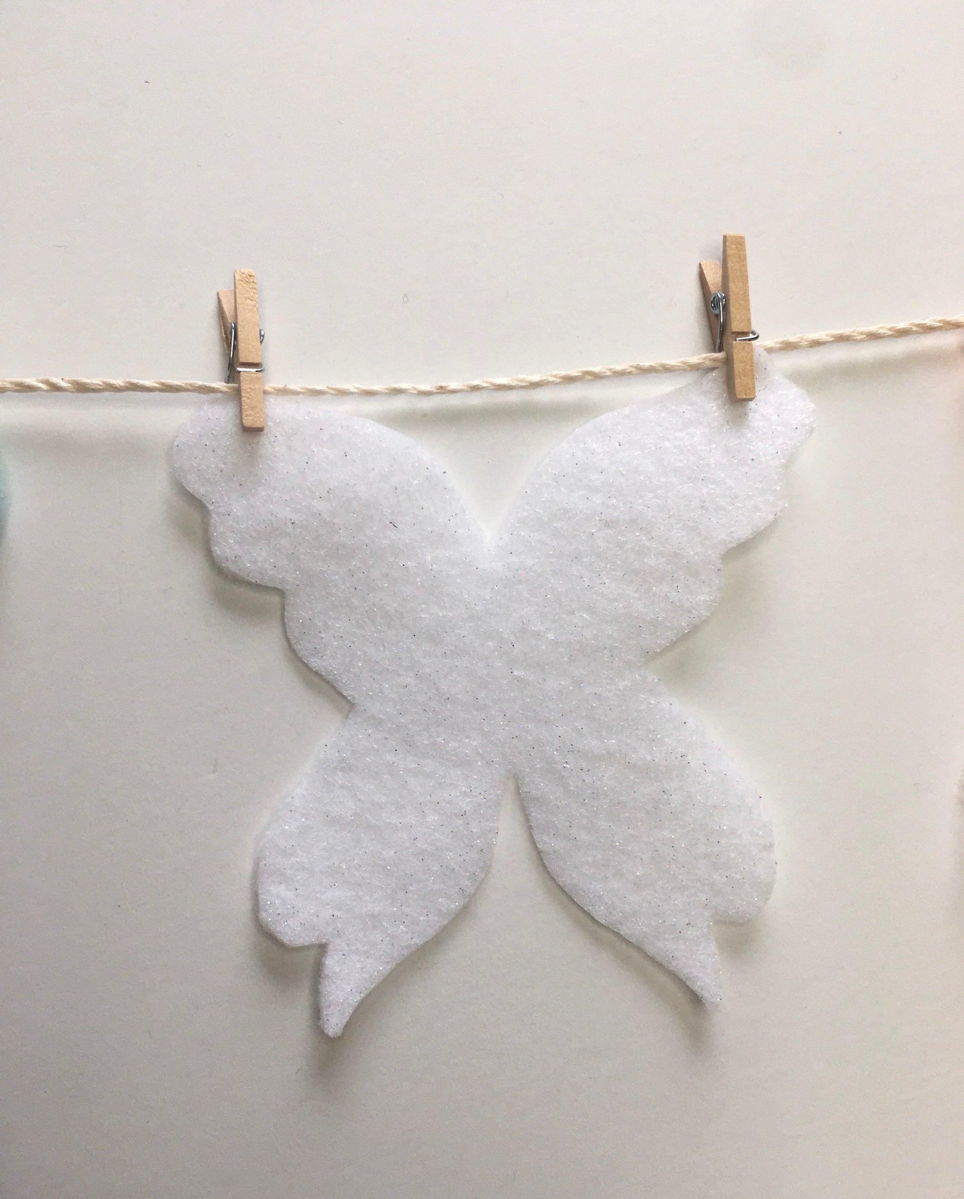 Fairy Princess Miniature Felt Clothesline Banner Garland Bunting Wall Hanging Decoration