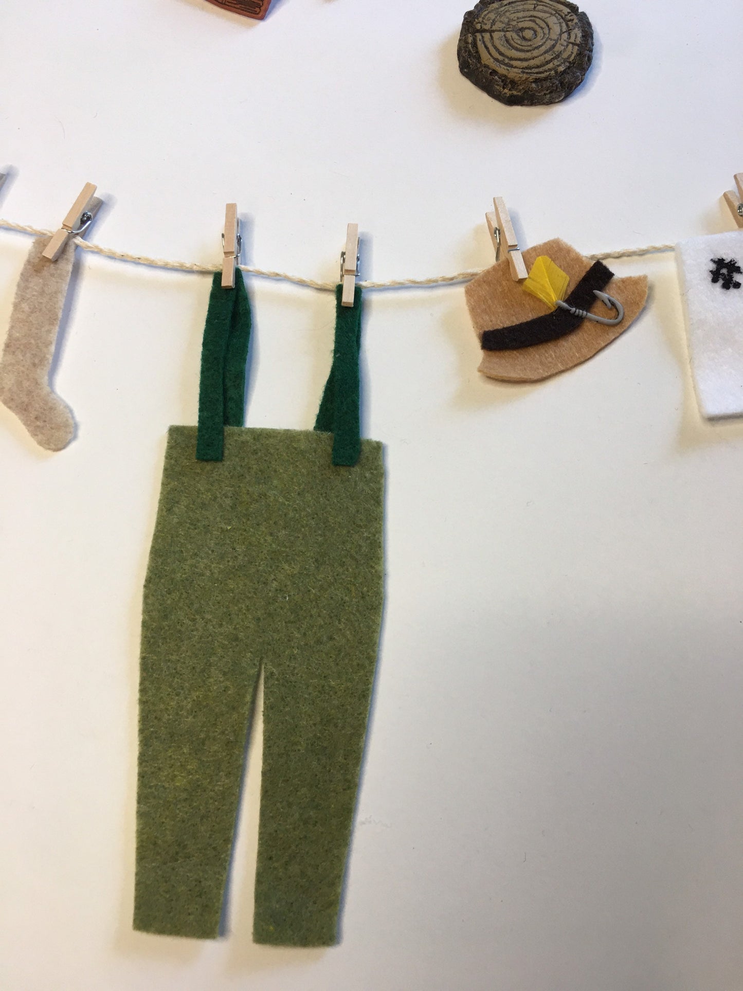Fishing Dad Miniature Felt Clothesline Banner Garland Bunting Wall Hanging Decoration for Father’s Day