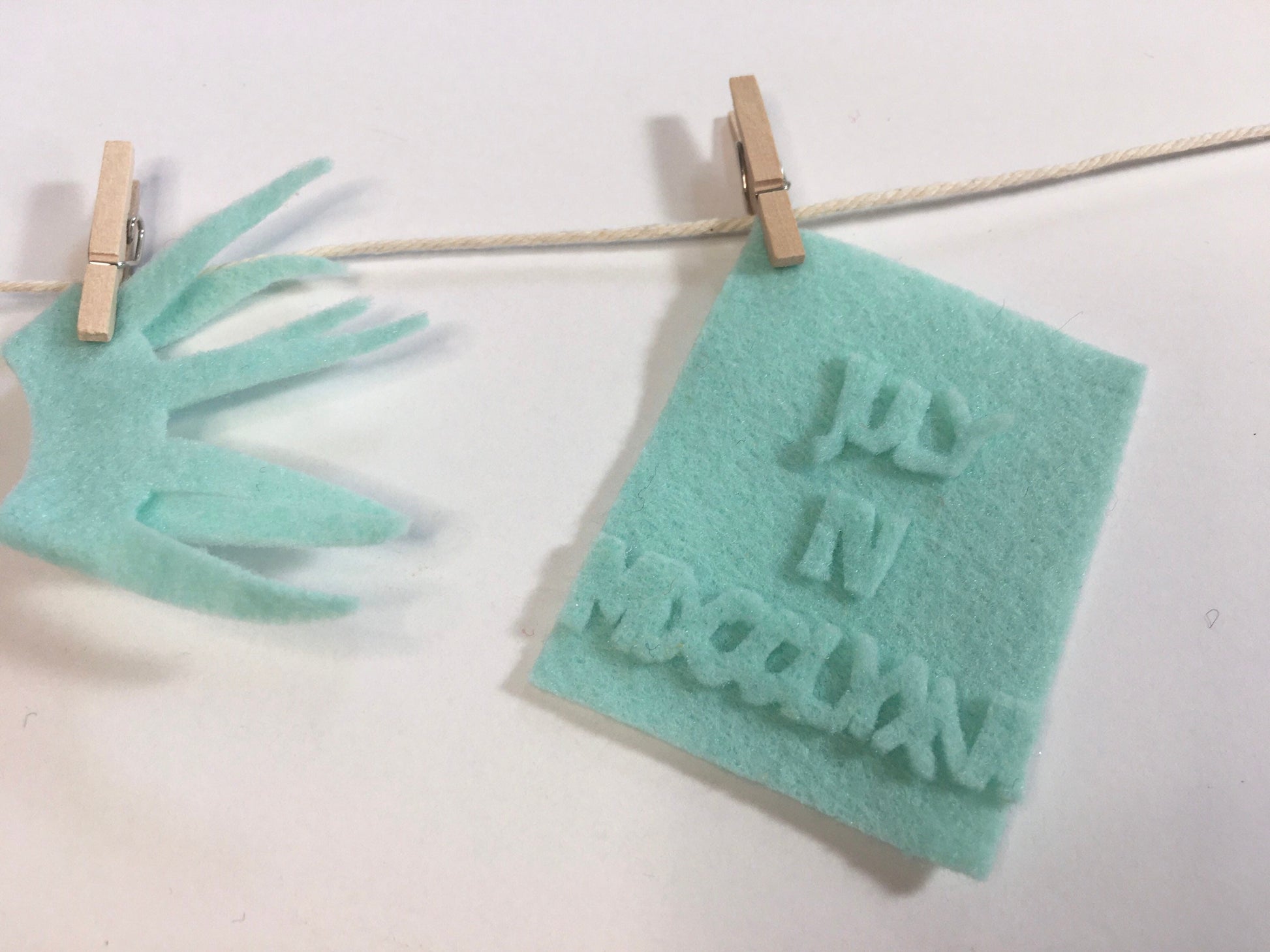 Statue of Liberty Miniature Felt Clothesline Banner Garland Bunting Wall Hanging Decoration for 4th of July