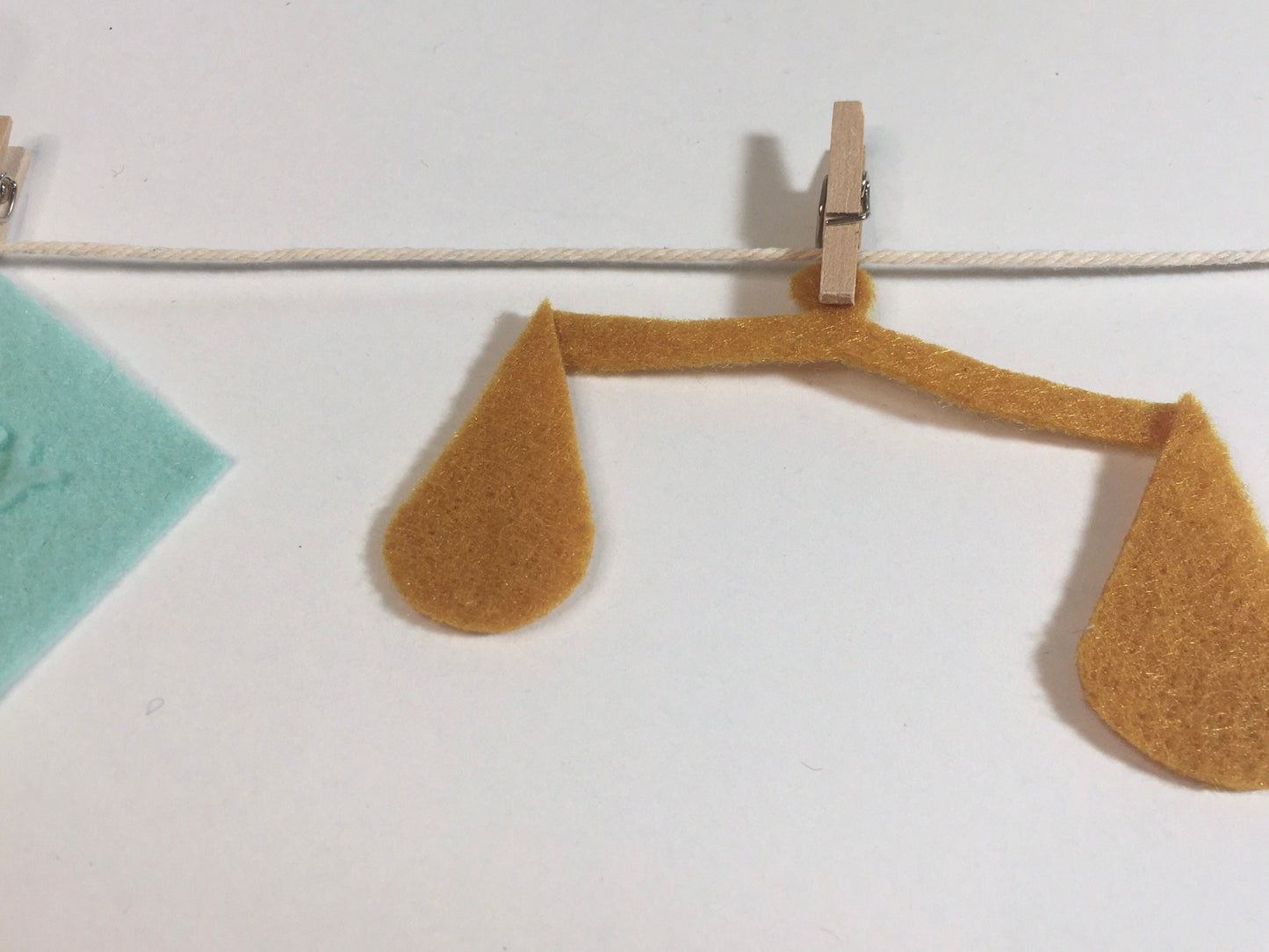 Statue of Liberty Miniature Felt Clothesline Banner Garland Bunting Wall Hanging Decoration for 4th of July