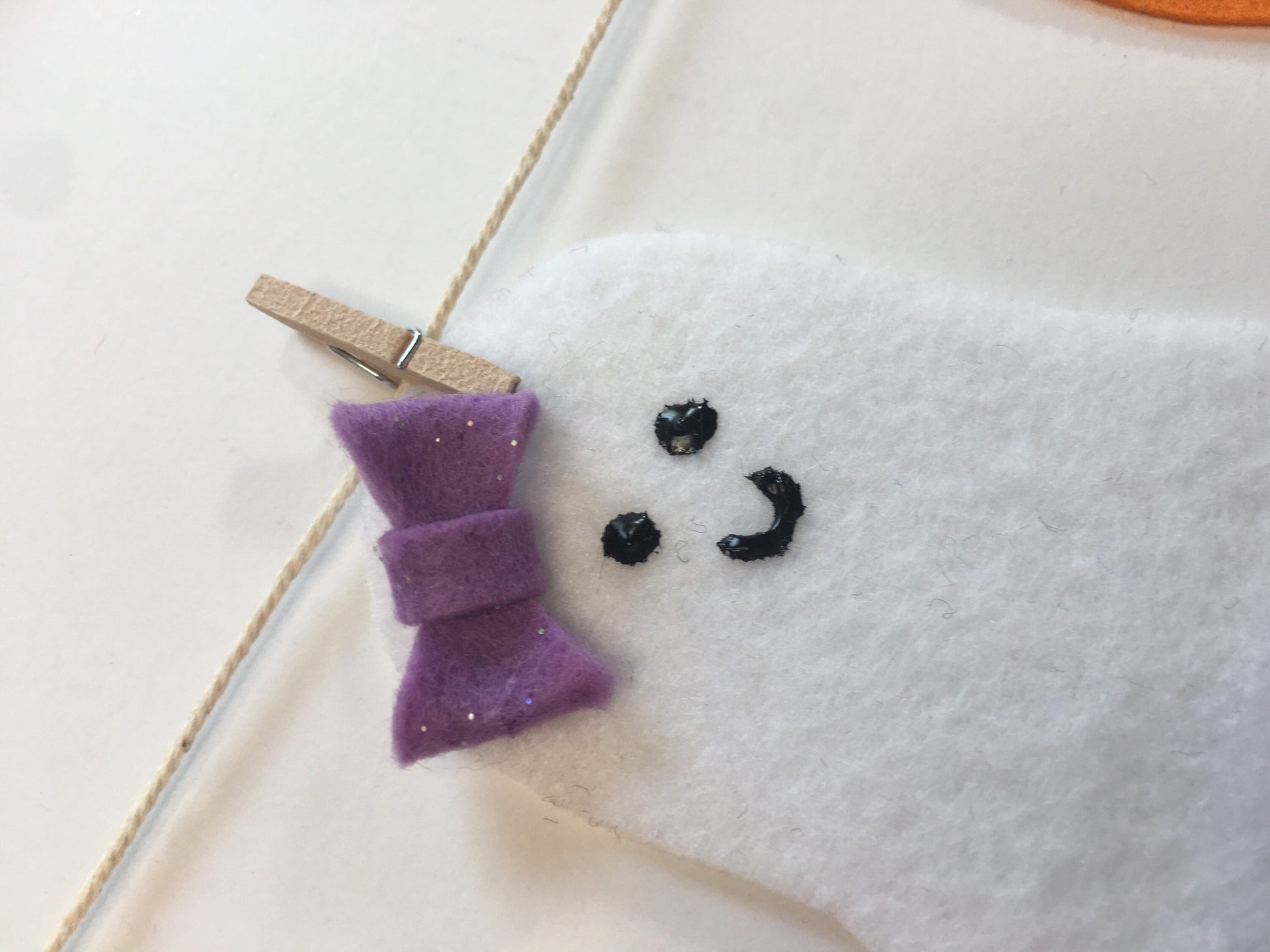 Cute Miniature Felt Happy Halloween Banner Ghost Bunting Bat Garland Spider Web Wall Hanging Candy Corn Decoration Jack o’ Lantern Pumpkin