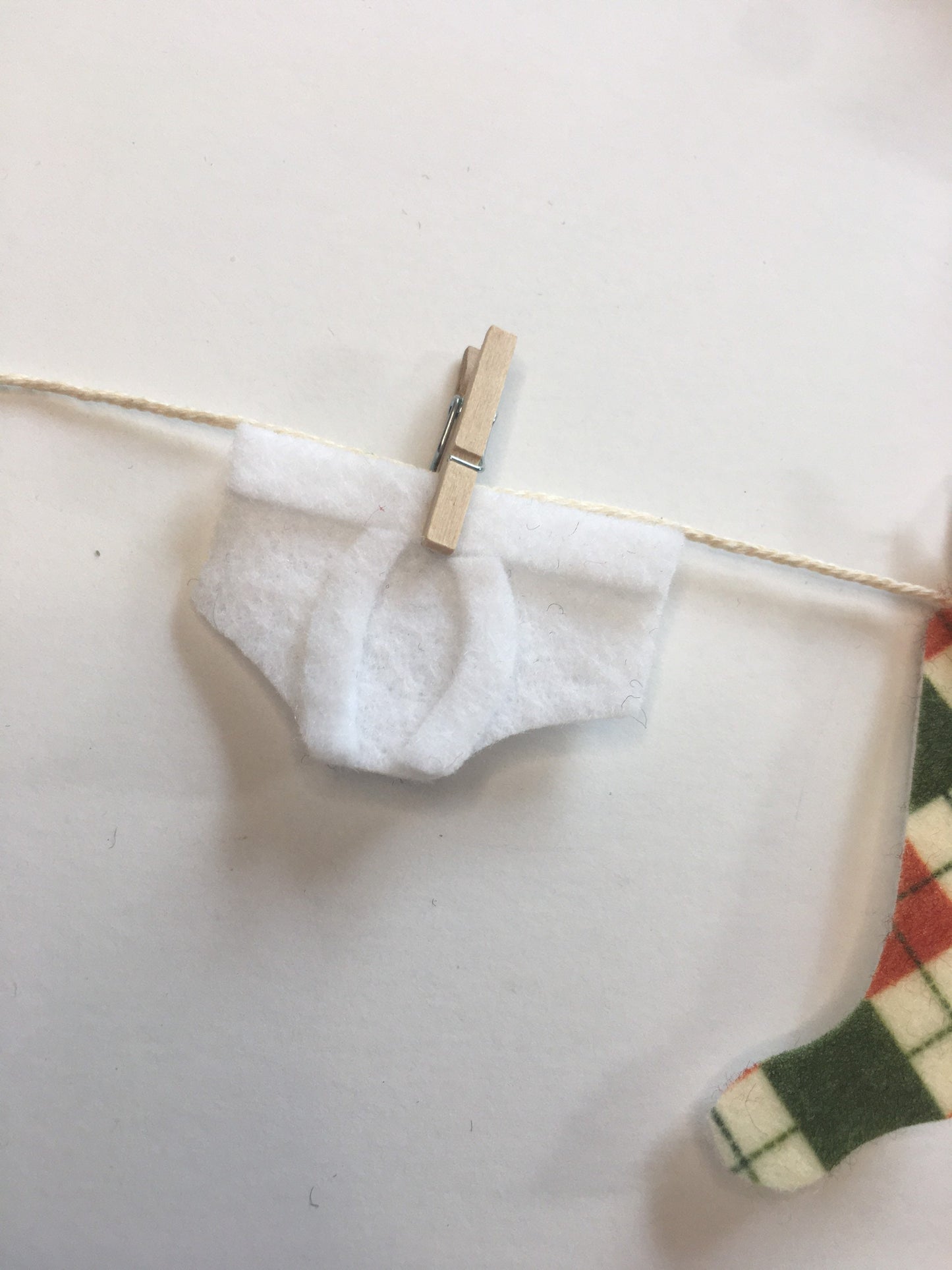 Nerd Clothesline Nerdy Man Banner Hipster Bunting Felt Miniature Wall Hanging Decoration