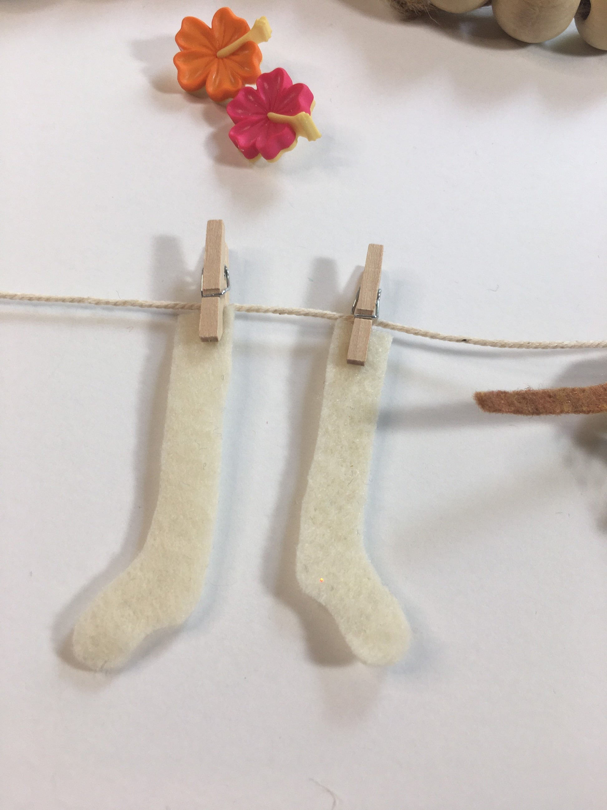 Safari Miniature Felt Clothesline Banner Monkey Bunting Garland Wall Hanging Decoration for Children’s Rooms and Parties