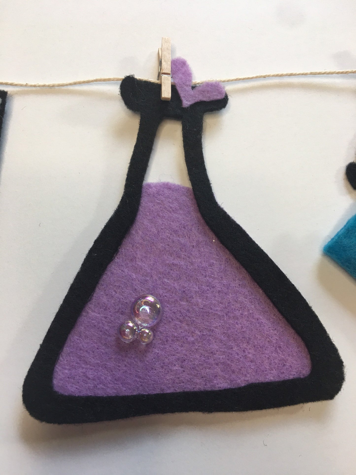 Scientist Miniature Felt Clothesline Banner Garland Bunting Wall Hanging Decoration