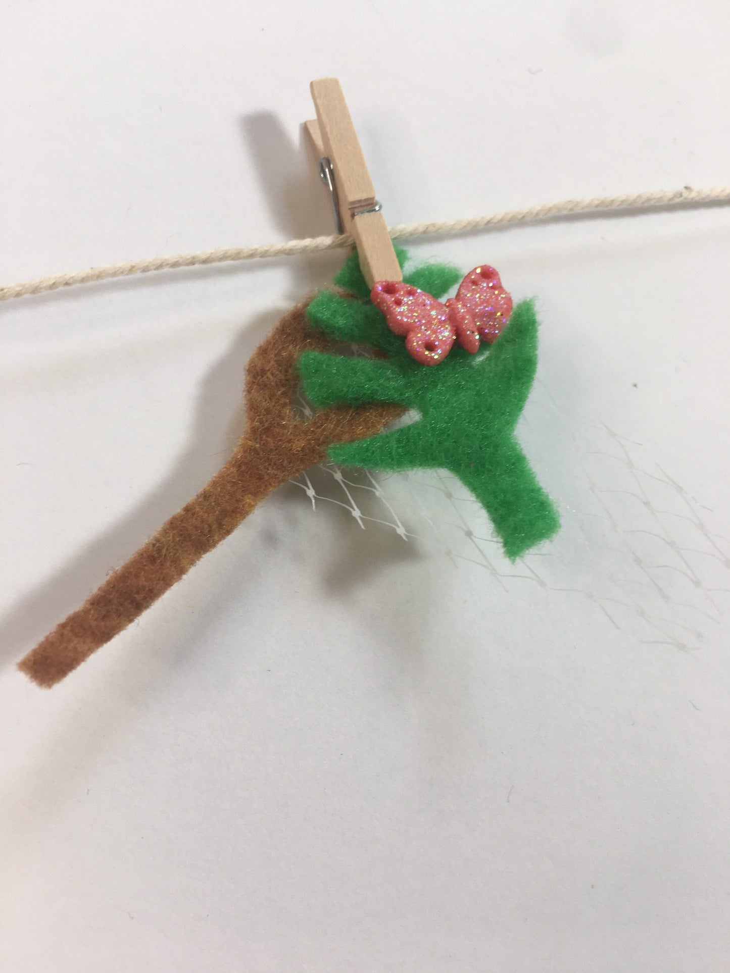 Safari Miniature Felt Clothesline Banner Monkey Bunting Garland Wall Hanging Decoration for Children’s Rooms and Parties