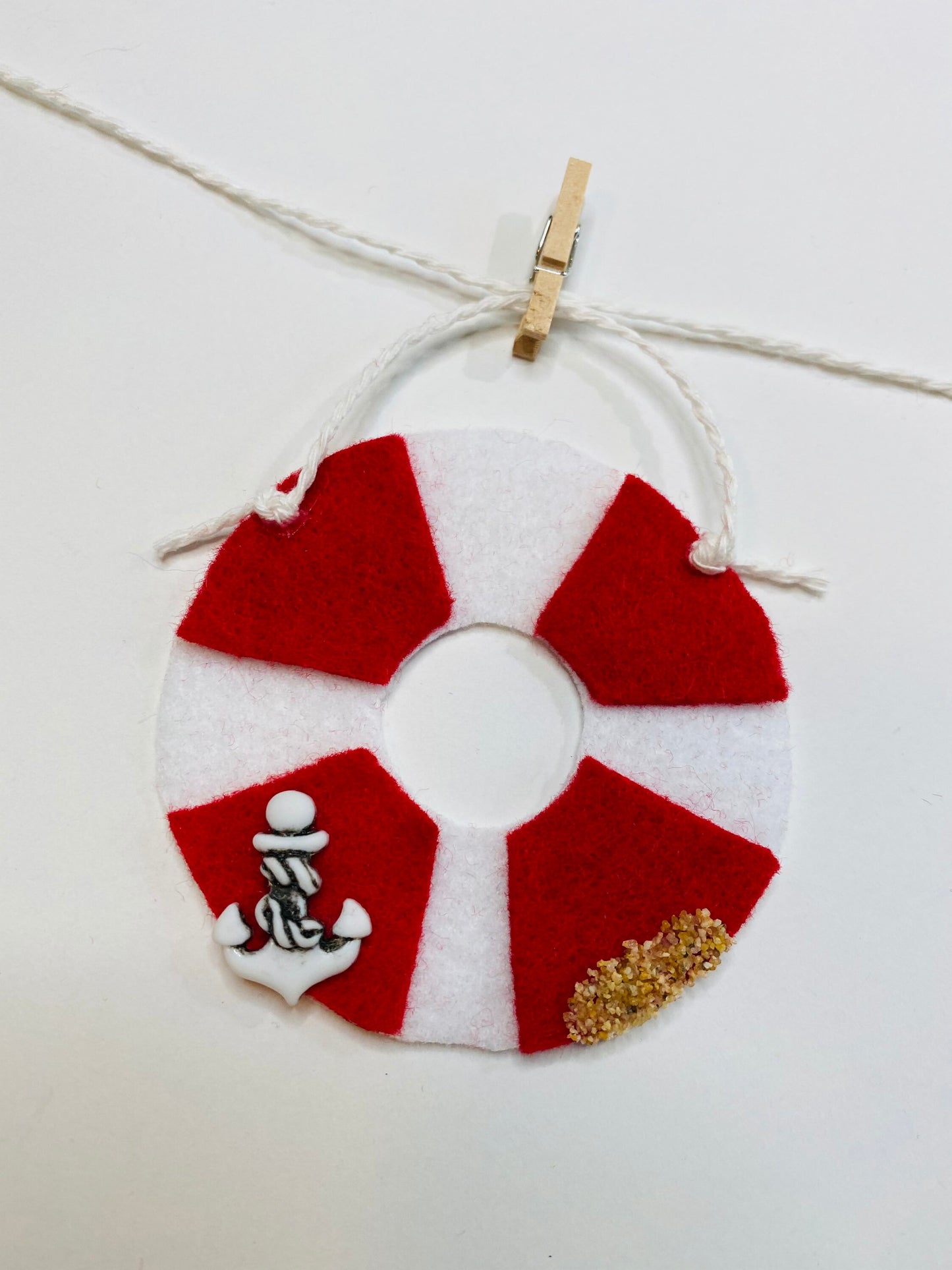 Old Fashioned Bathing Suit Miniature Felt Clothesline Beach Tent Garland Bunting Wall Hanging Decoration for Summer