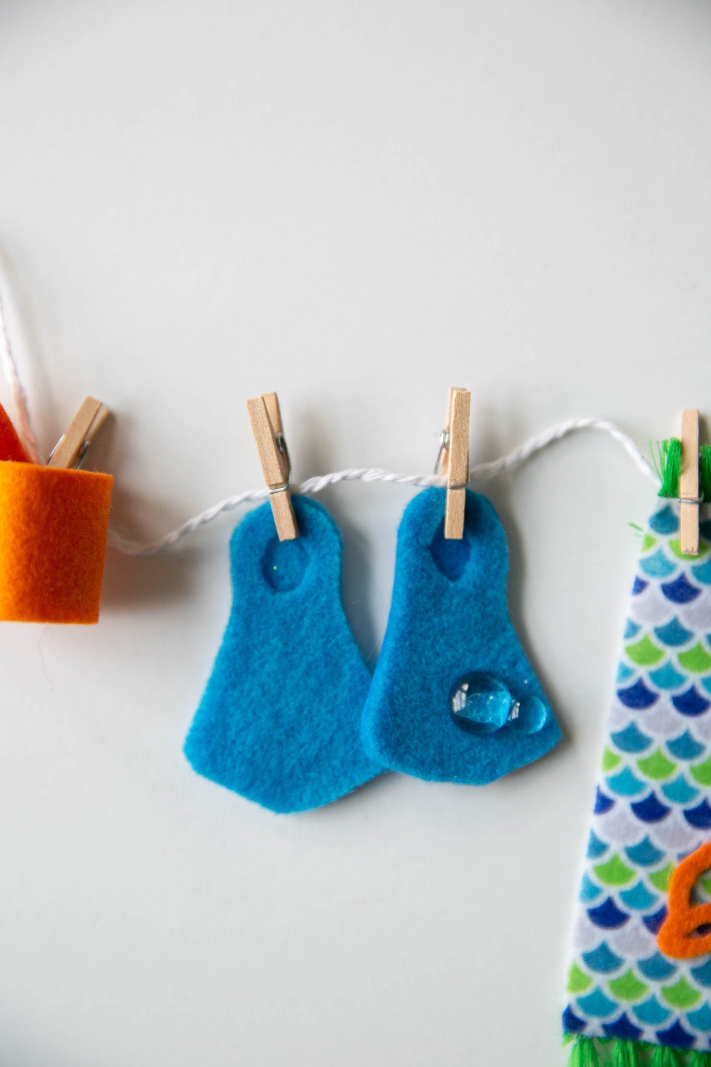 Summer Kid's Pool Swimming Clothesline Banner Garland Bunting Wall Hanging Decoration