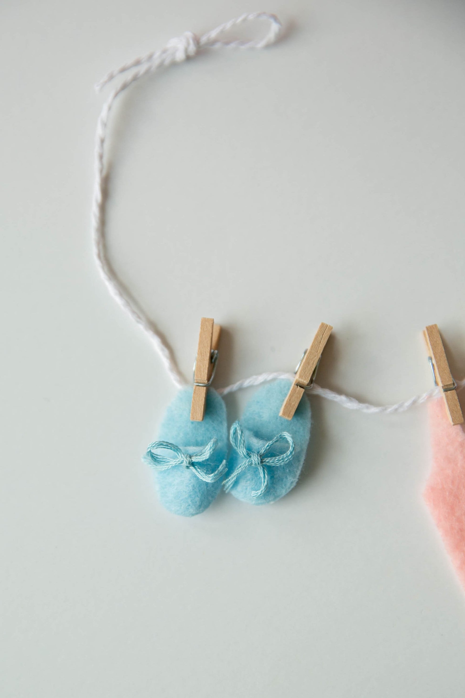 Girl's Slumber Party Sleepover Miniature Felt Clotheslines Banner Bunting Garland Wall Hanging Decoration