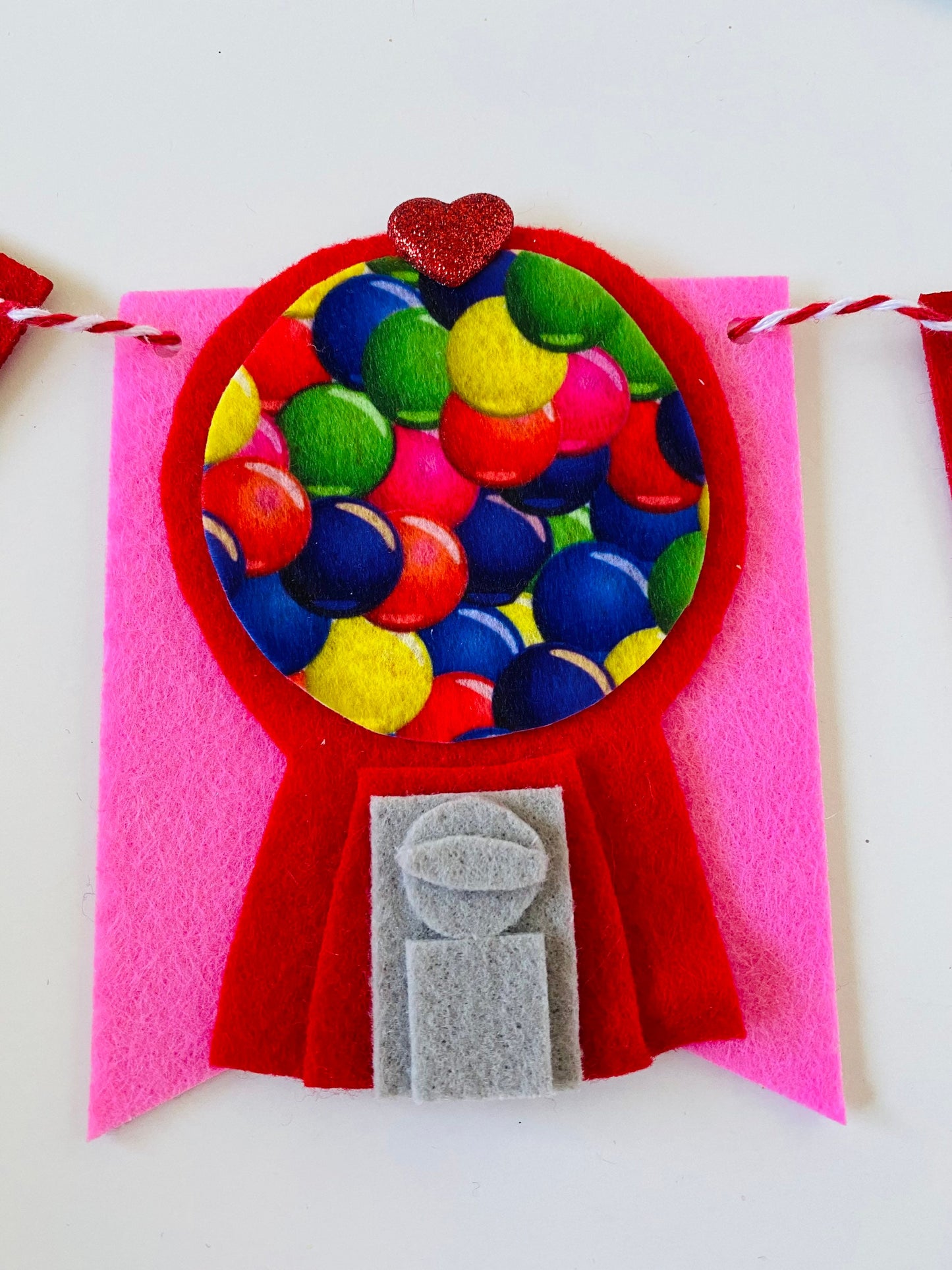 Valentine’s Day Candy Felt Banner Garland Bunting Wall Hanging Decoration