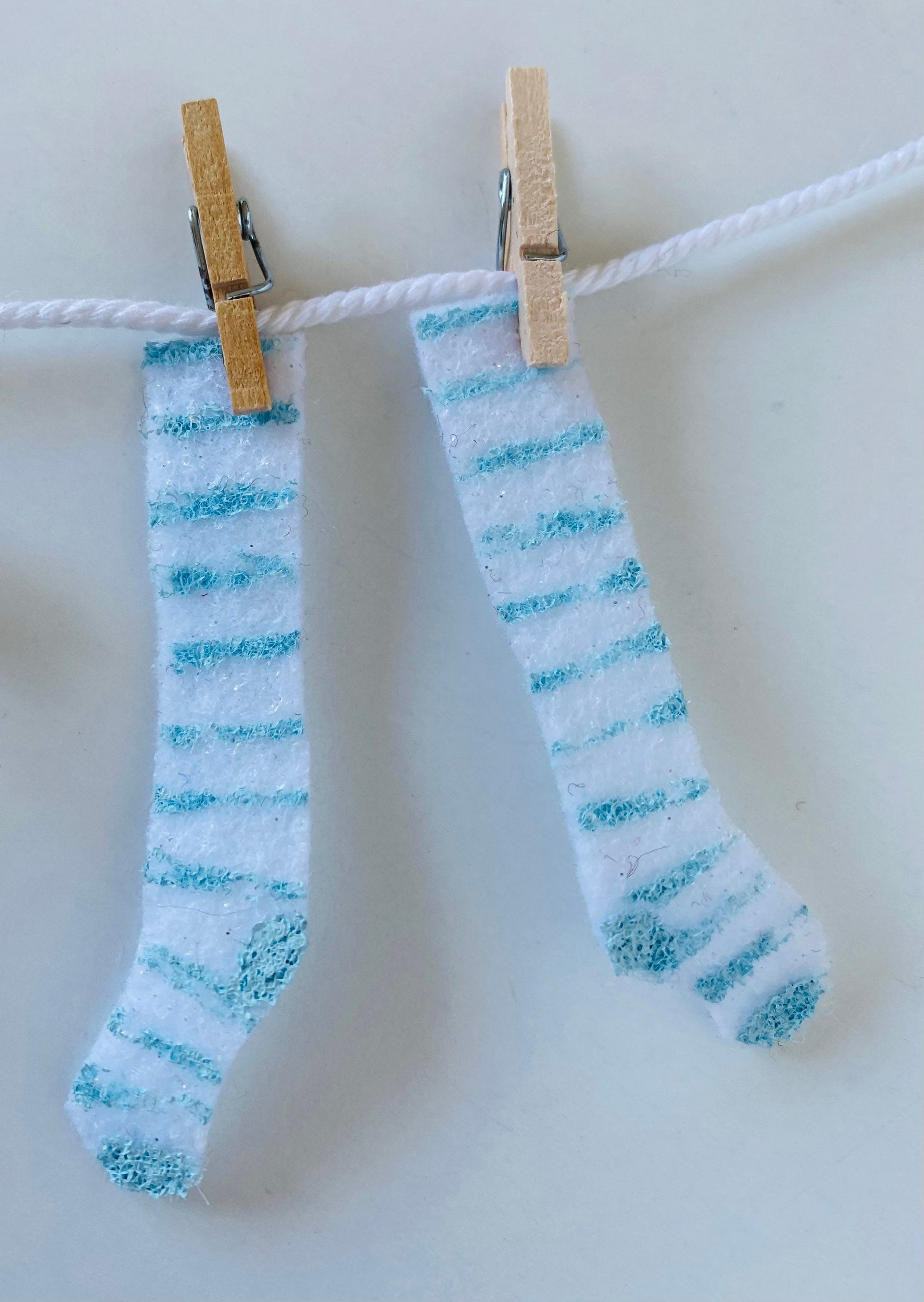 Jack Frost Miniature Felt Clothesline Banner Garland Bunting Wall Hanging Decoration for Winter