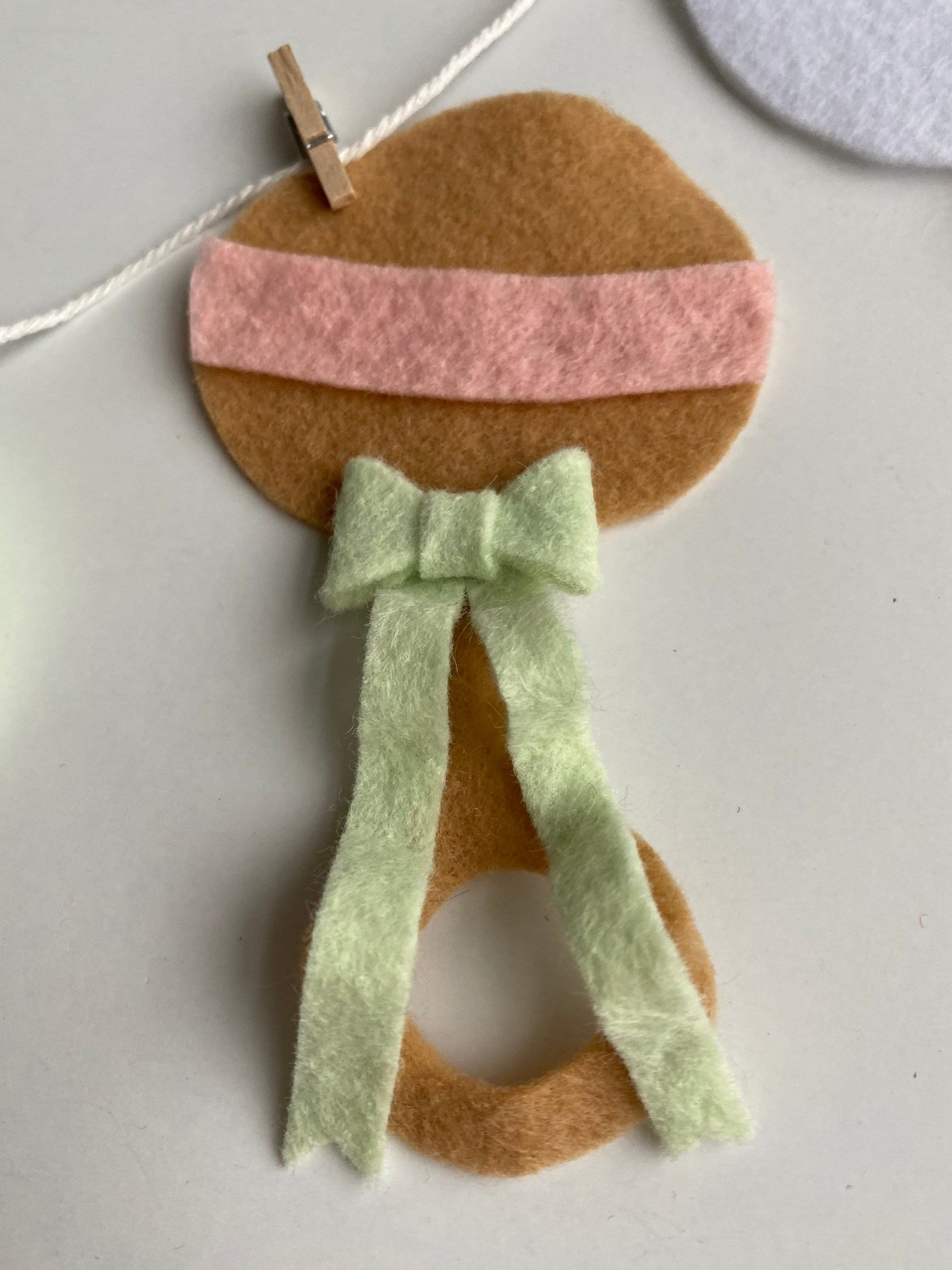 Baby Girl or Boy Miniature Clothesline Banner Shower Garland Bunting Nursery Wall Hanging Decoration