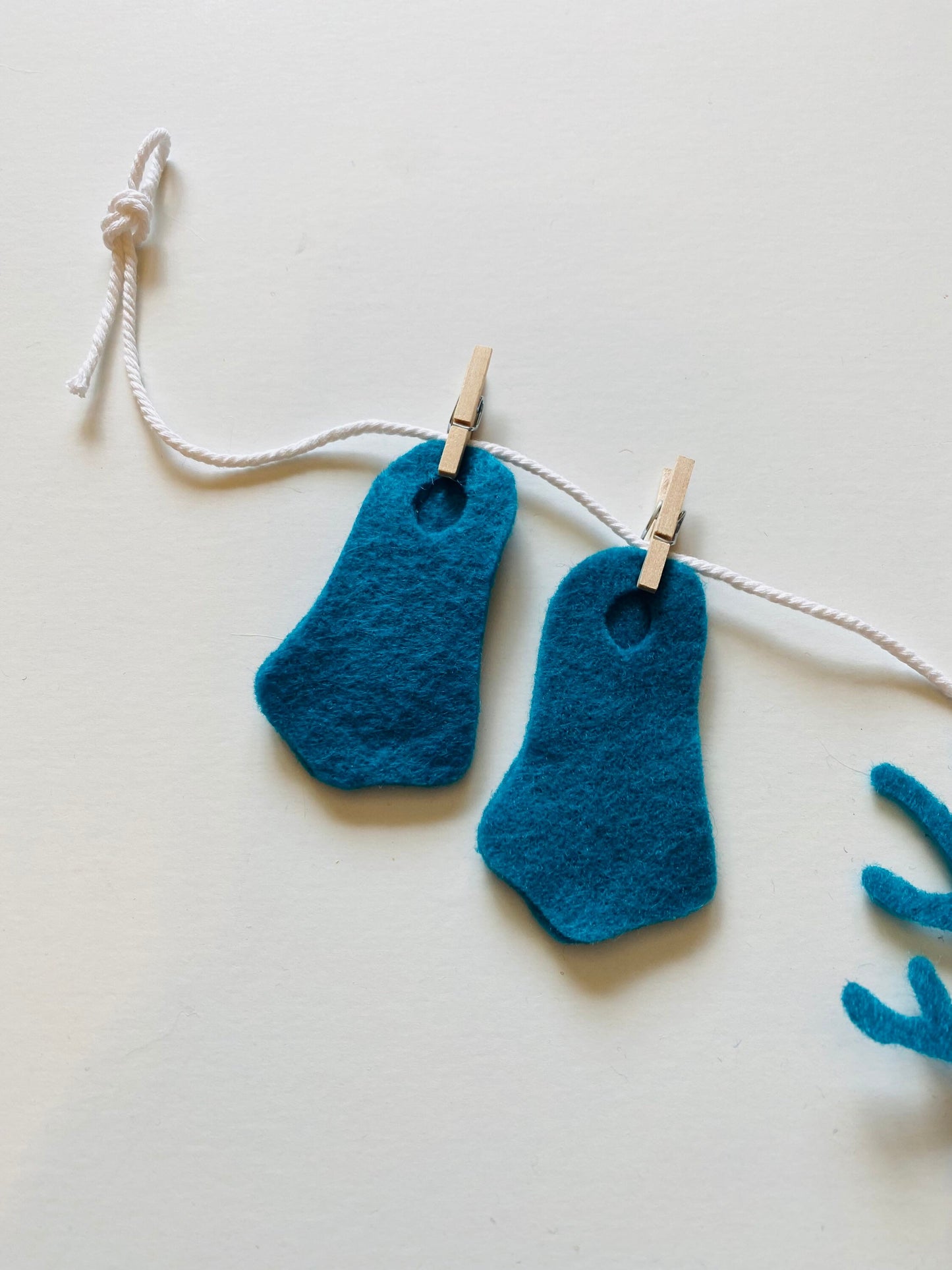 Scuba Diver Miniature Felt Clothesline Banner Wetsuit Bunting Coral Reef Garland Ocean Wall Hanging Decoration for Parties