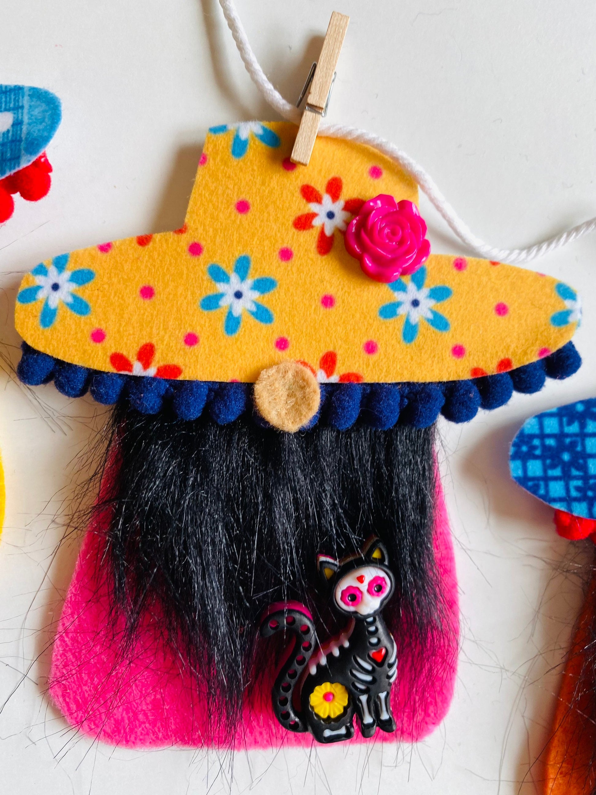 Day of the Dead Gnomes Banner Dia de los Muertos Garland bunting wall hanging decoration