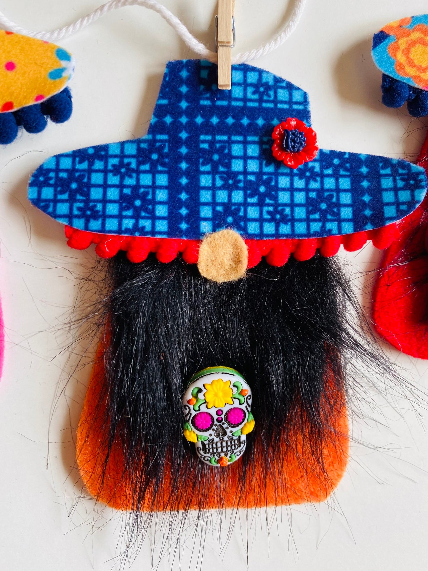 Day of the Dead Gnomes Banner Dia de los Muertos Garland bunting wall hanging decoration