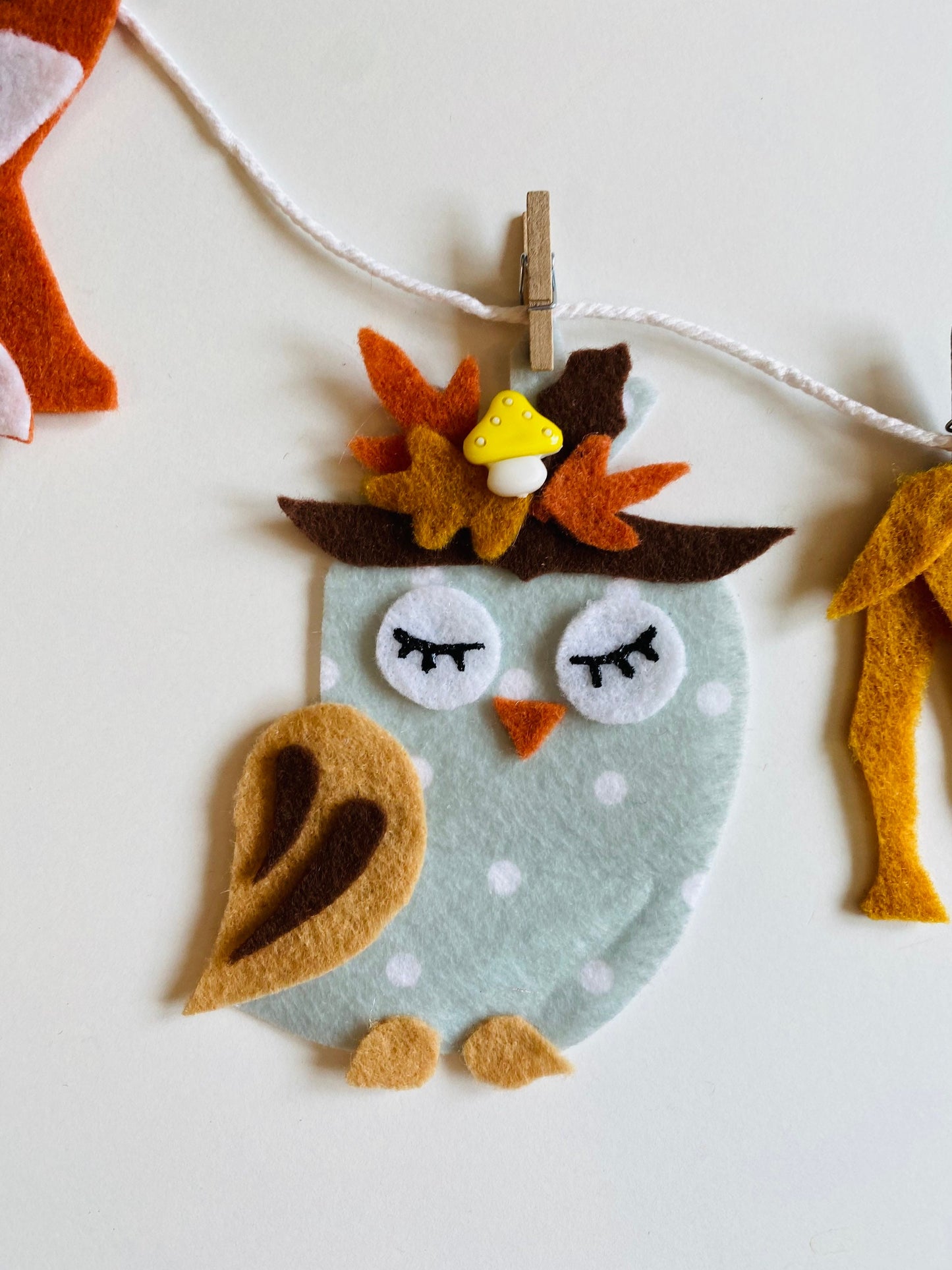 Woodland Animals Banner Autumn Forest Garland Fall Bunting Wall Hanging Decoration