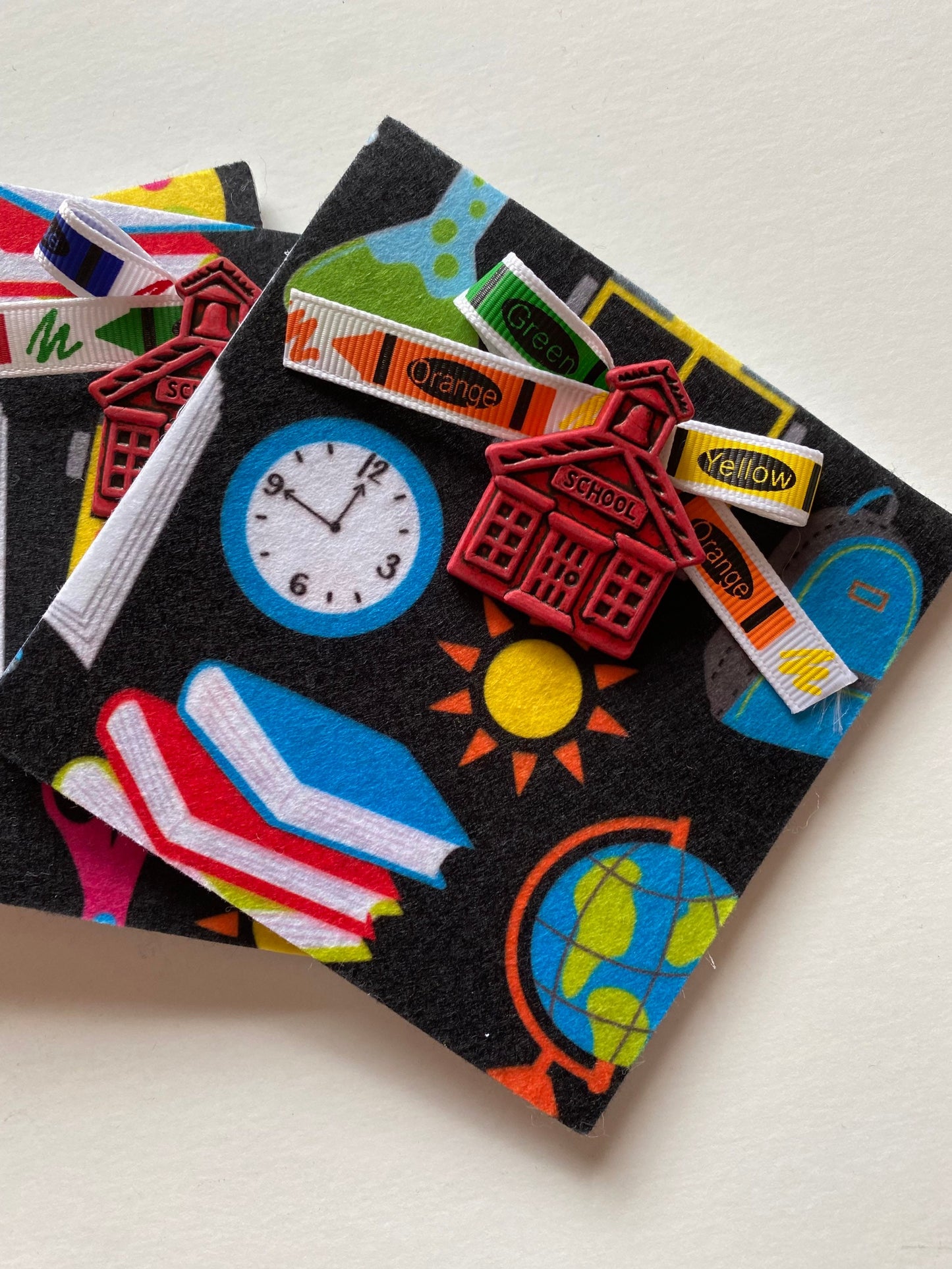 School Themed Notepad, Single Blank Book for Teacher Gift, First Day of School Gift, Student Gift Set of 24