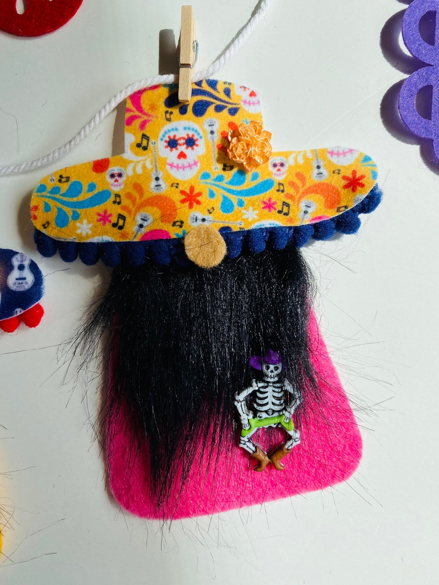 Day of the Dead Gnomes Banner Dia de los Muertos Garland bunting wall hanging decoration