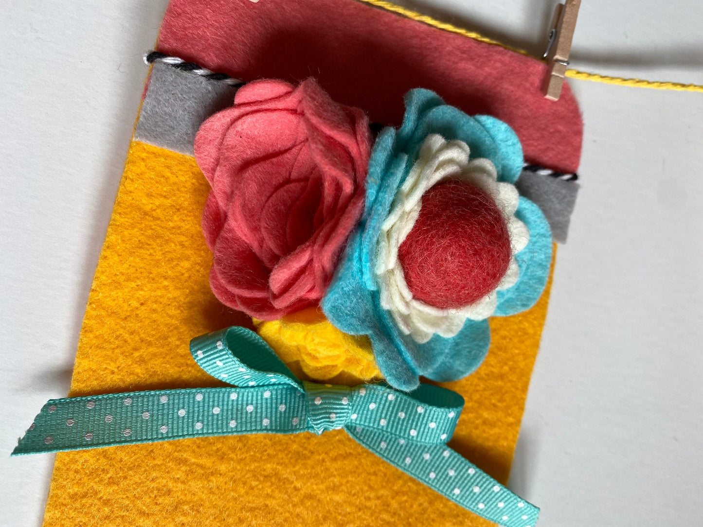 Pencil Flag Pennant Banner School Bunting Felt Flower Garland Teacher Wall Hanging Decoration for September