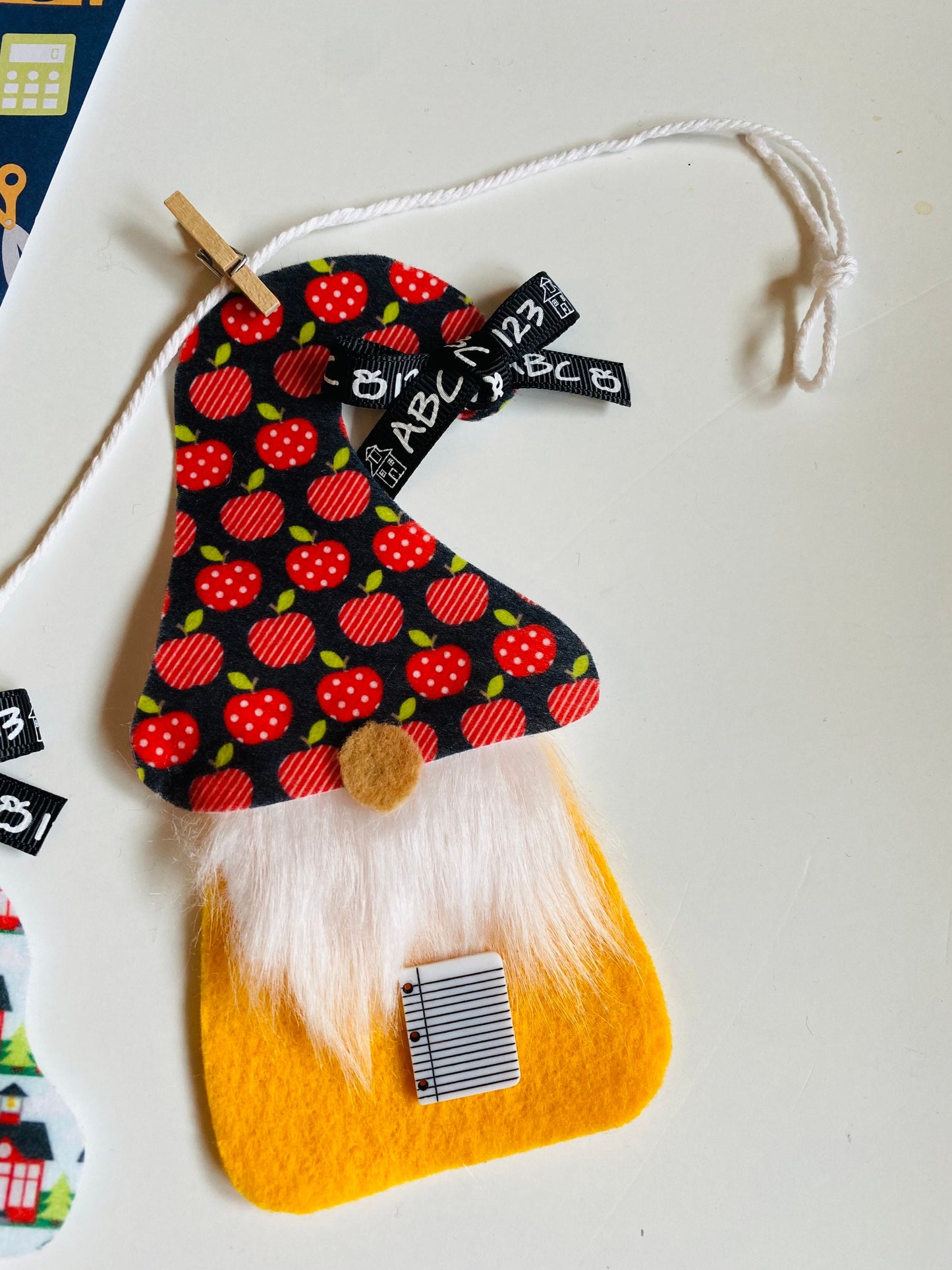 Back to School Gnomes with Beards Banner Teacher Garland Classroom Bunting Education Wall Hanging Decoration for September