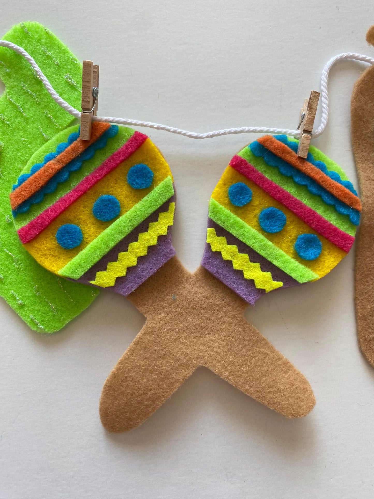 Cinco de Mayo Mexican Holiday Banner, Cactus Garland, Spanish Llama Bunting Wall Hanging for Party Decoration