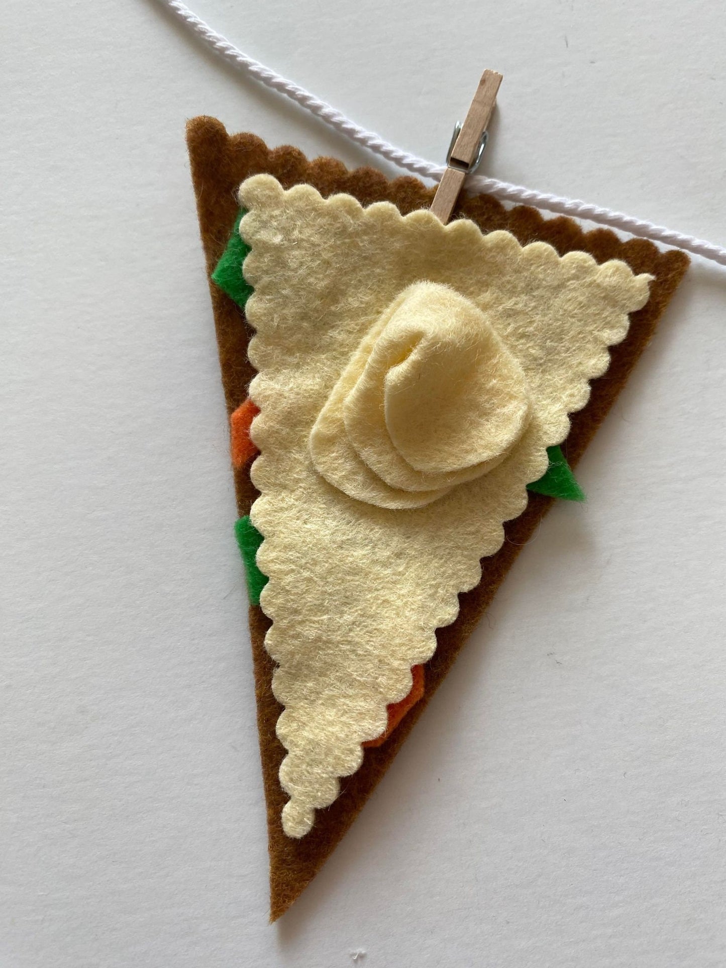 St. Patrick's Day Baking Miniature Felt Clothesline, March Kitchen Banner, Cooking Garland for Decoration