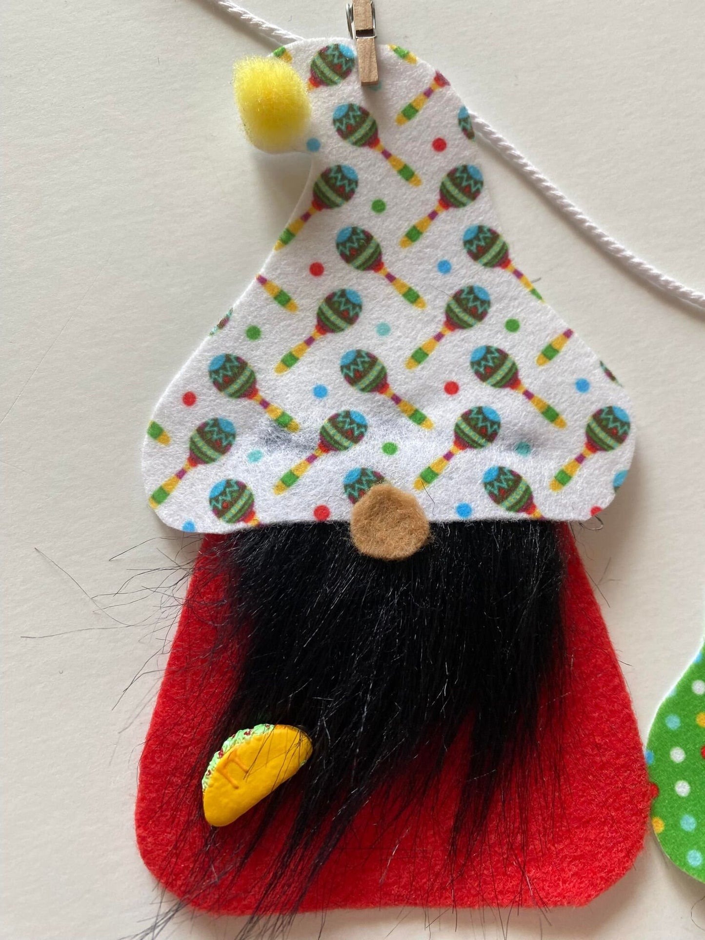 Cinco de Mayo Gnomes Garland Banner Bunting Wall Hanging Decoration for May