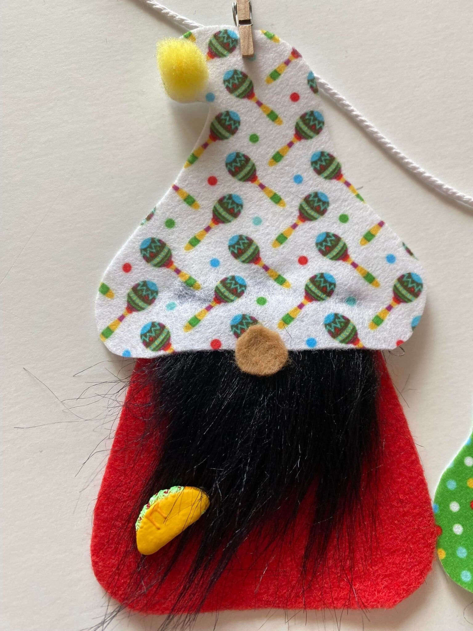 Cinco de Mayo Gnomes Garland Banner Bunting Wall Hanging Decoration for May