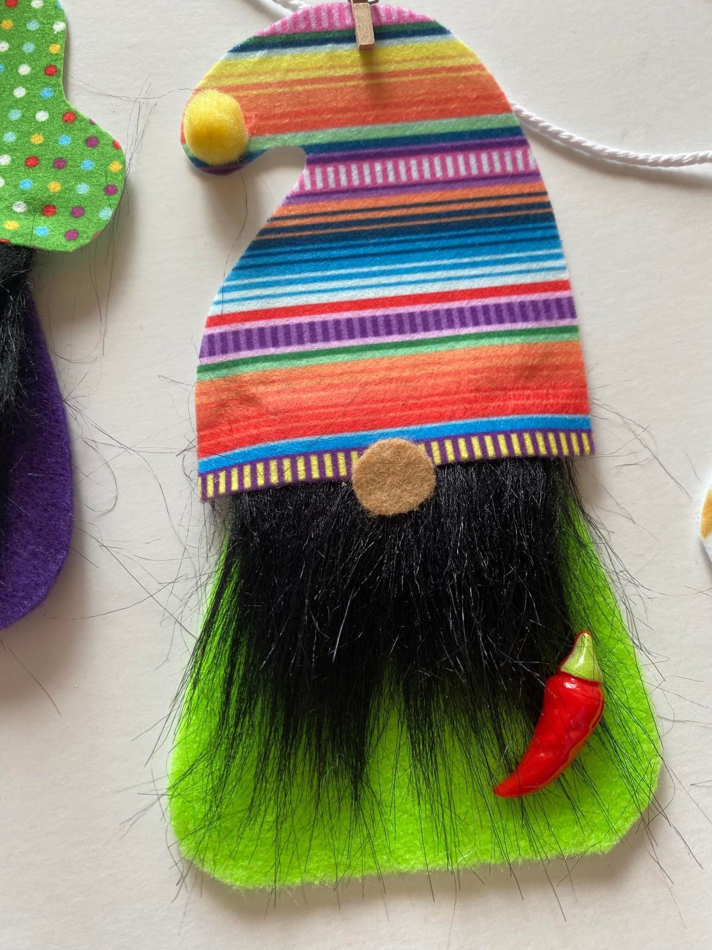 Cinco de Mayo Gnomes Garland Banner Bunting Wall Hanging Decoration for May