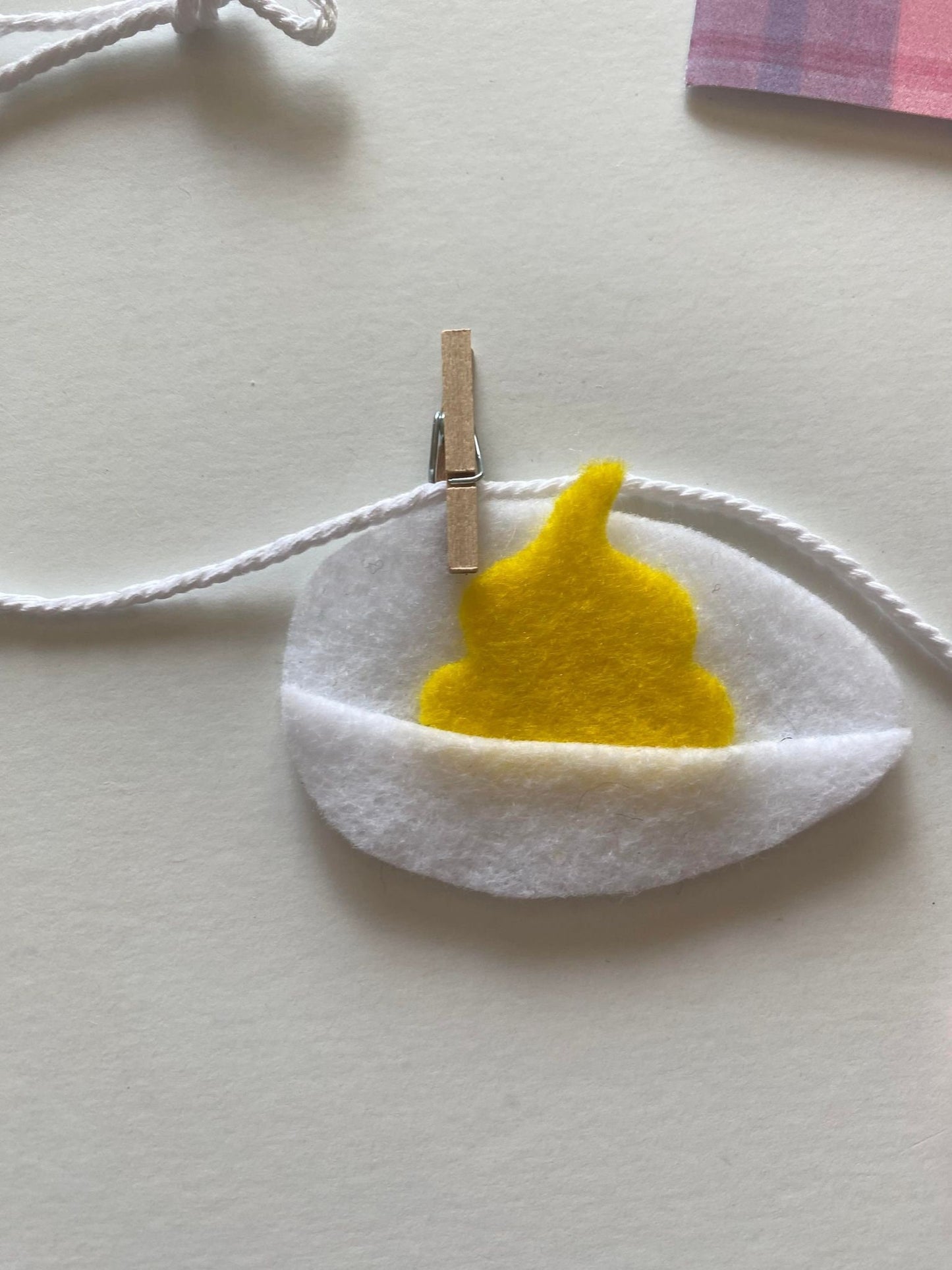 Easter Baking Miniature Clothesline Banner, Easter Dinner Garland Wall Hanging Decoration for April