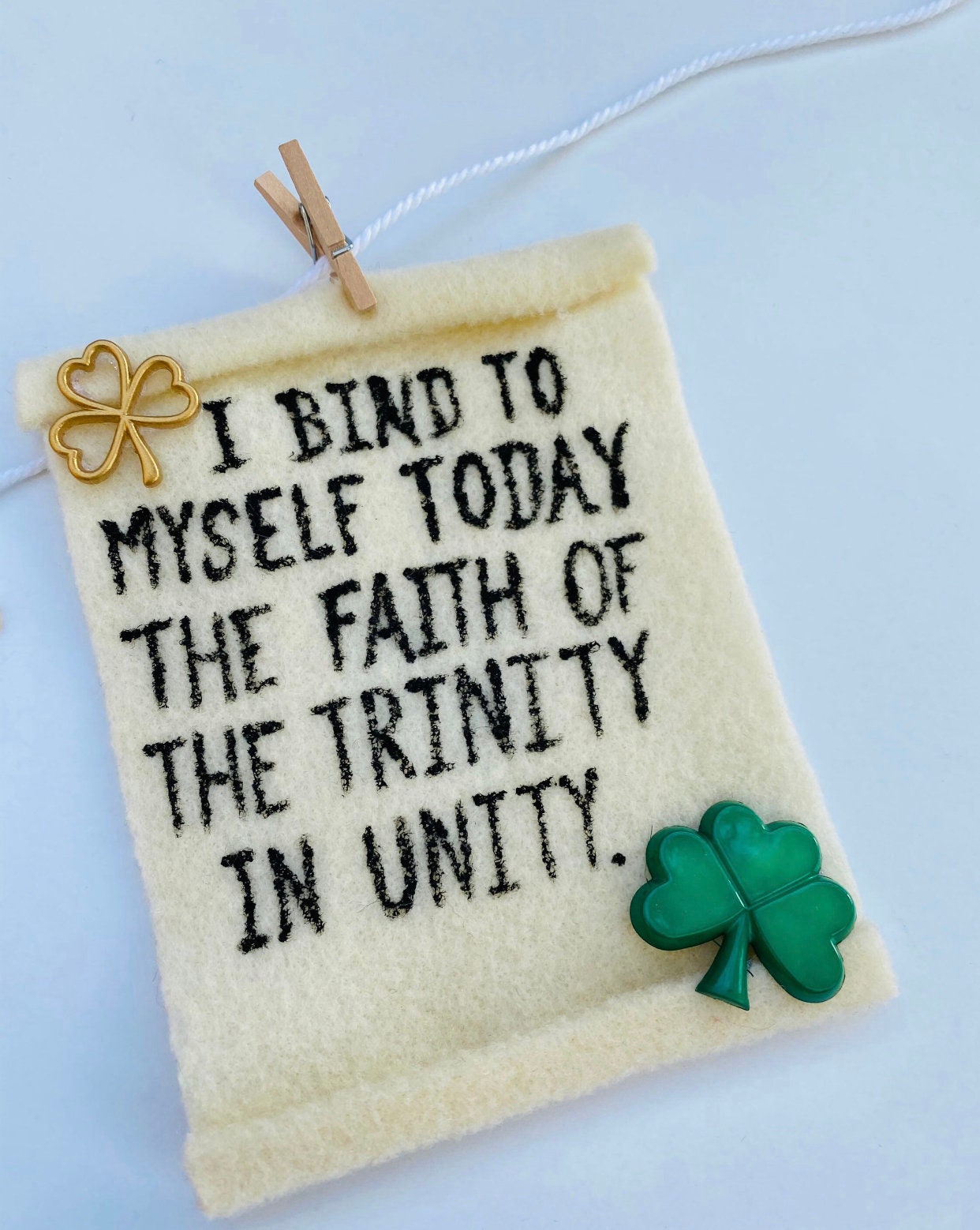 Saint Banners Bundle of Saint Nicholas, Saint Valentine, & Saint Patrick Garlands, Clotheslines, Bunting, Wall Hanging Decorations