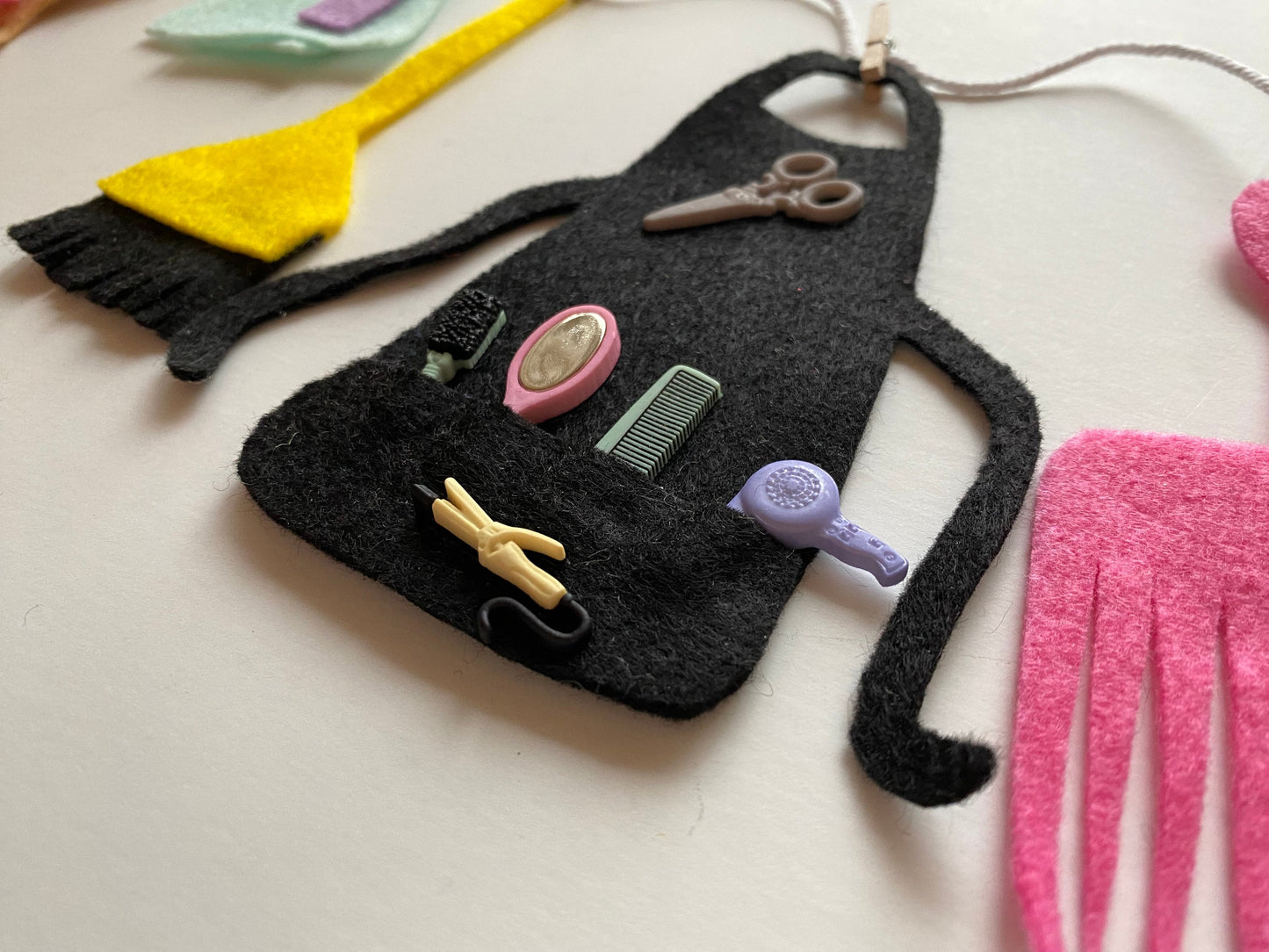 Hairdresser Banner, Haircutter Garland, Gift for Stylist, Colorist Wall Hanging Decoration