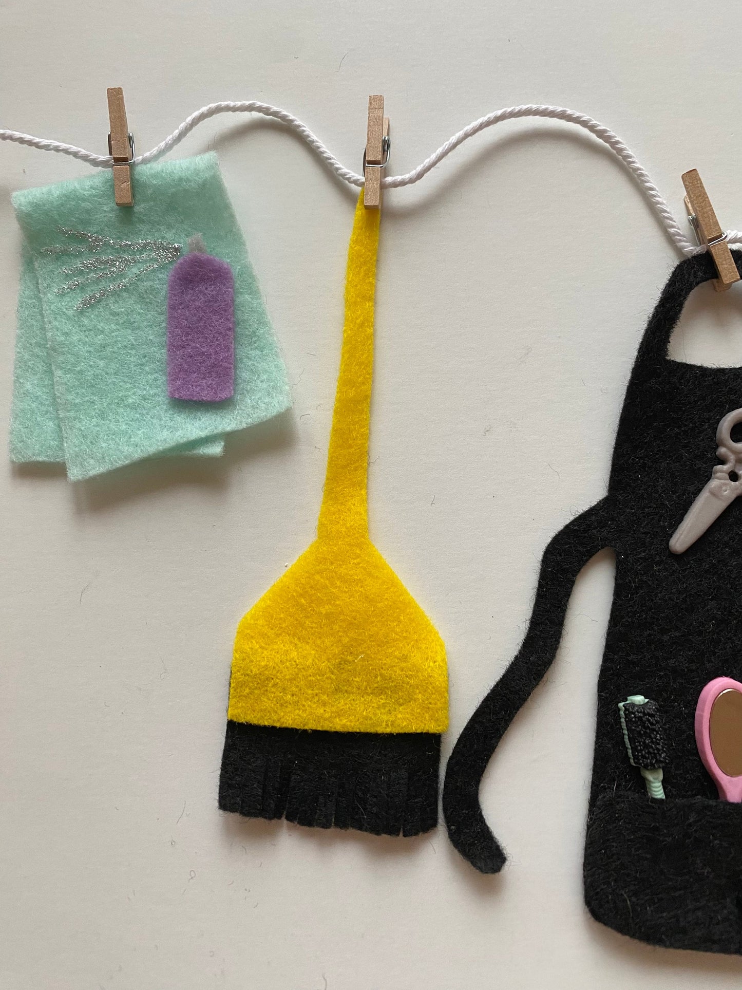 Hairdresser Banner, Haircutter Garland, Gift for Stylist, Colorist Wall Hanging Decoration