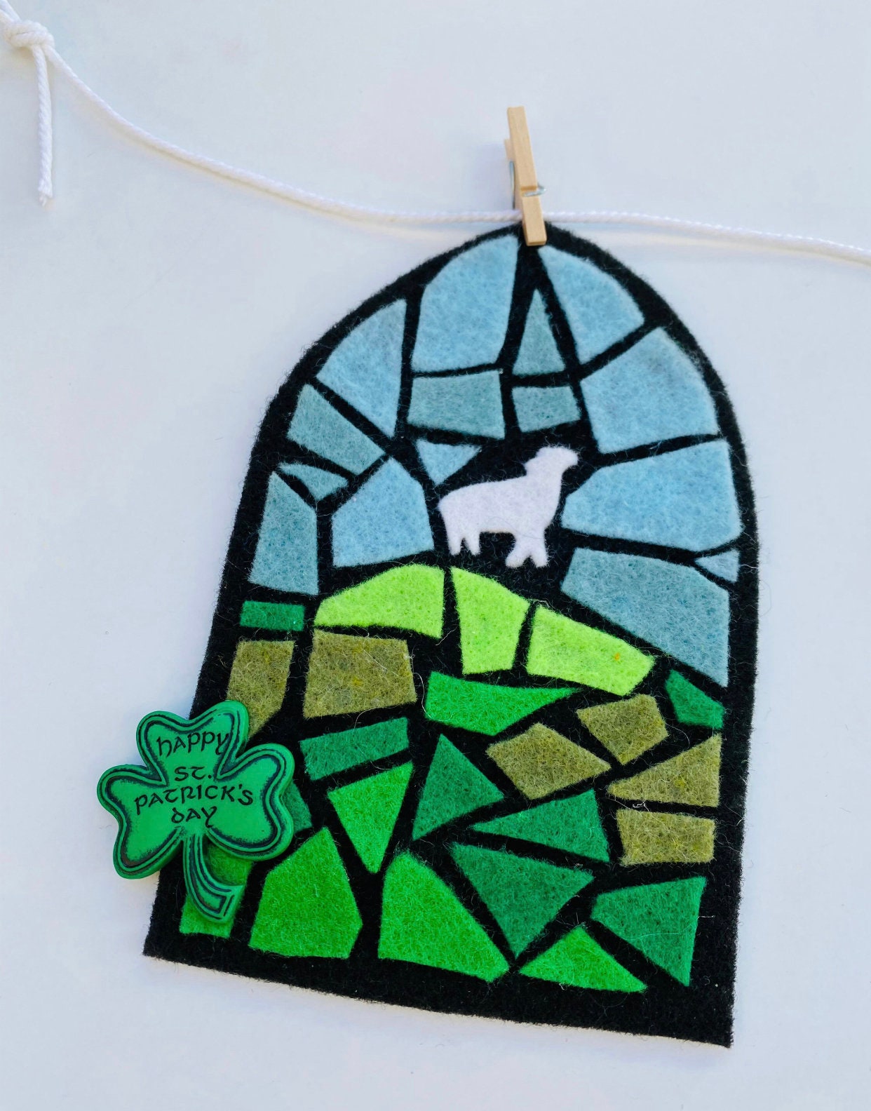 Saint Banners Bundle of Saint Nicholas, Saint Valentine, & Saint Patrick Garlands, Clotheslines, Bunting, Wall Hanging Decorations