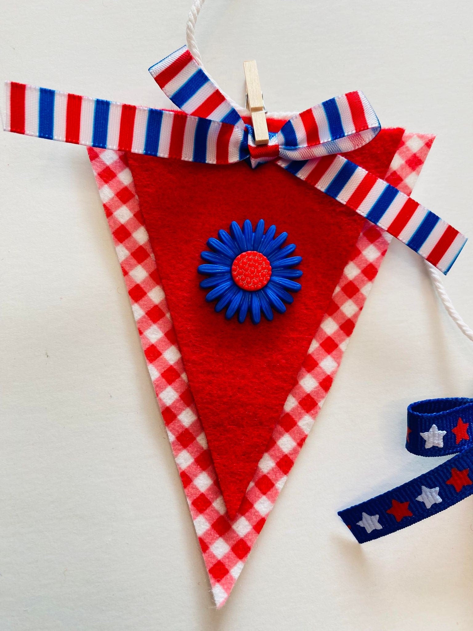 Firework Stand Banner, Miniature Felt 4th of July Garland, Firecracker Booth Bunting, Patriotic Wall Hanging, Home Decoration