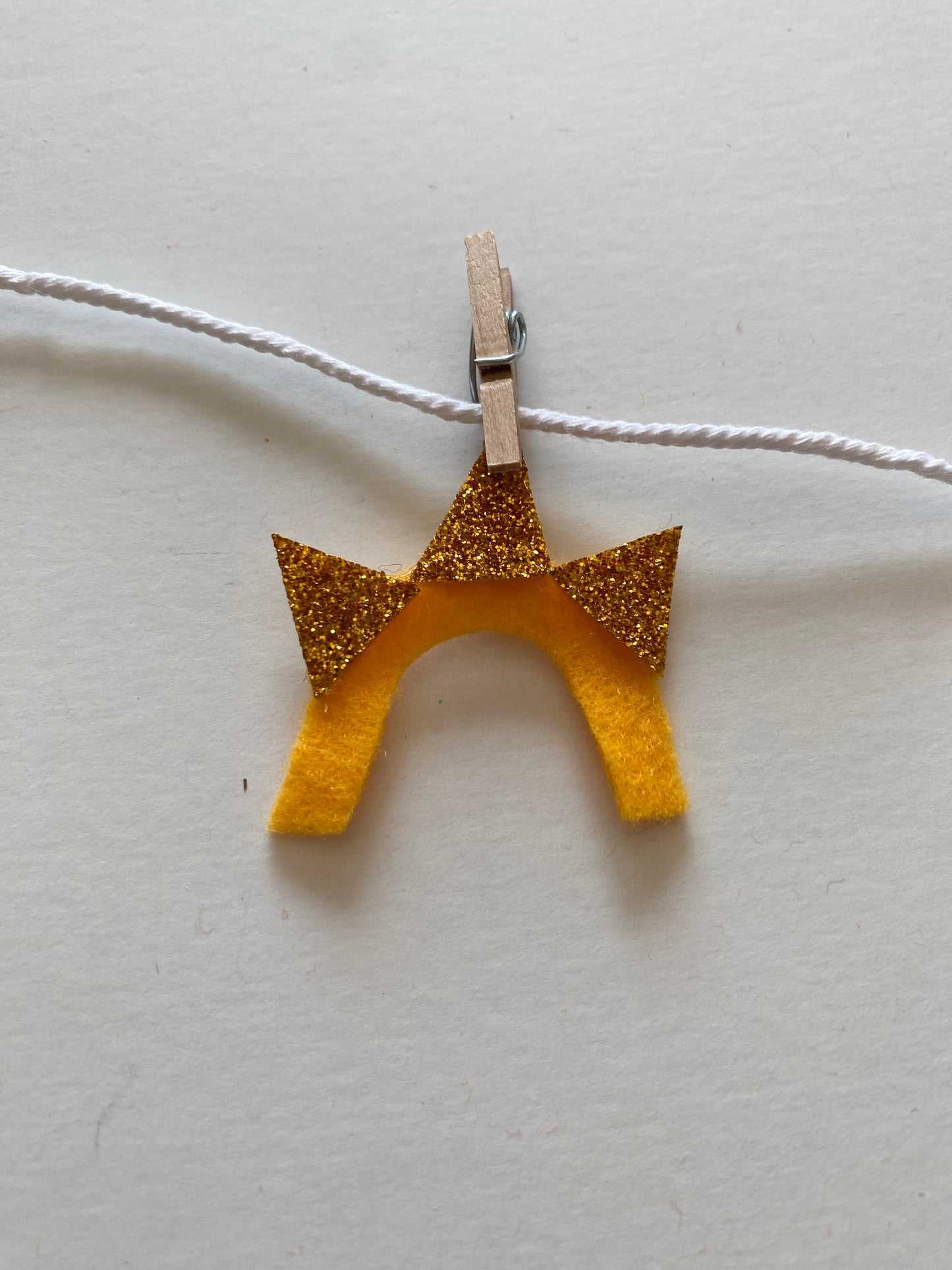 Sun Angel Summer Fairy Miniature Felt Clothesline Banner Bunting Wall Hanging Garland Decoration