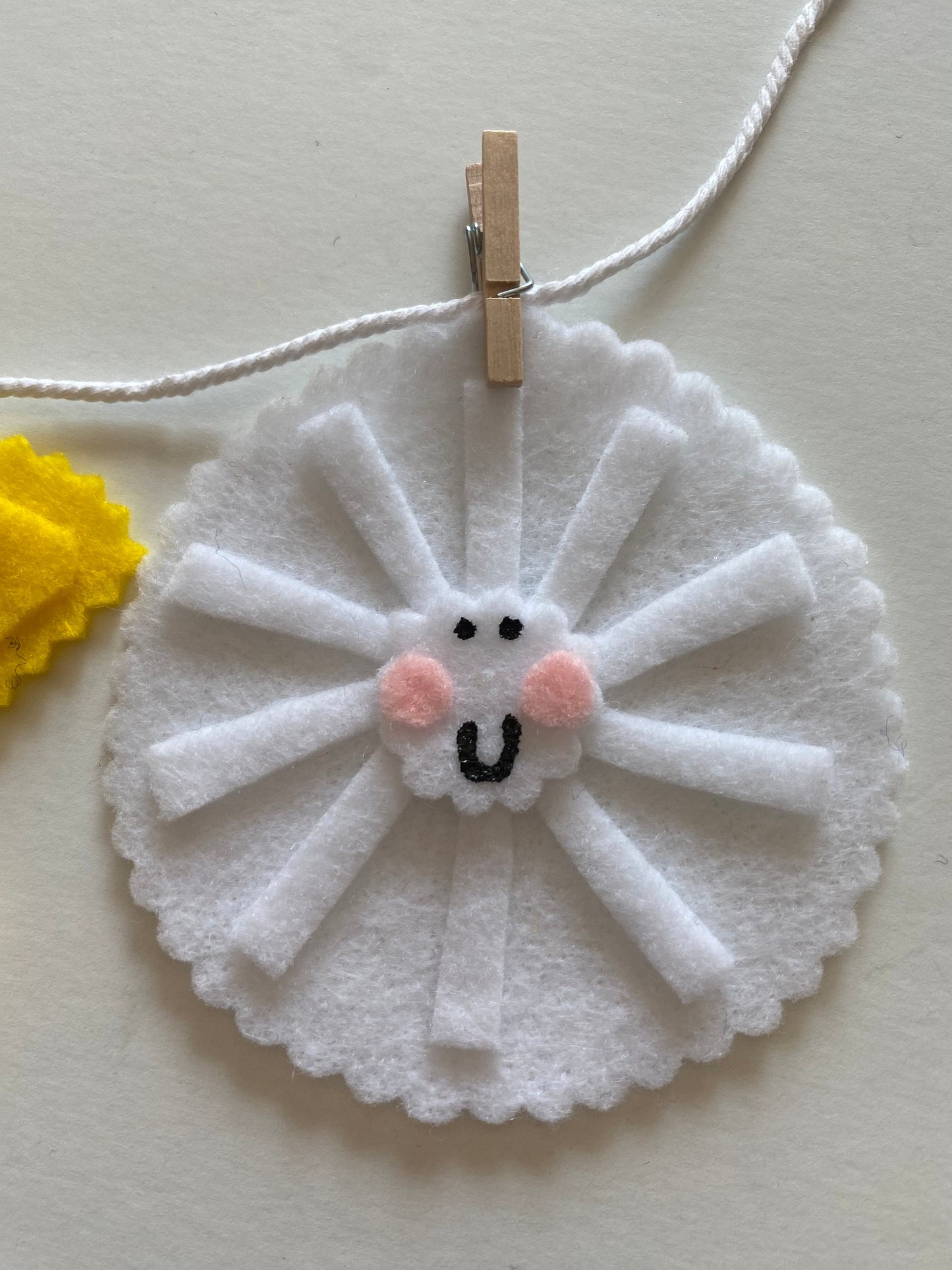 Happy Weather Felt Banner, Rainbow Garland, Cloud Bunting, Lightning Wall Hanging, Rain Home Decoration