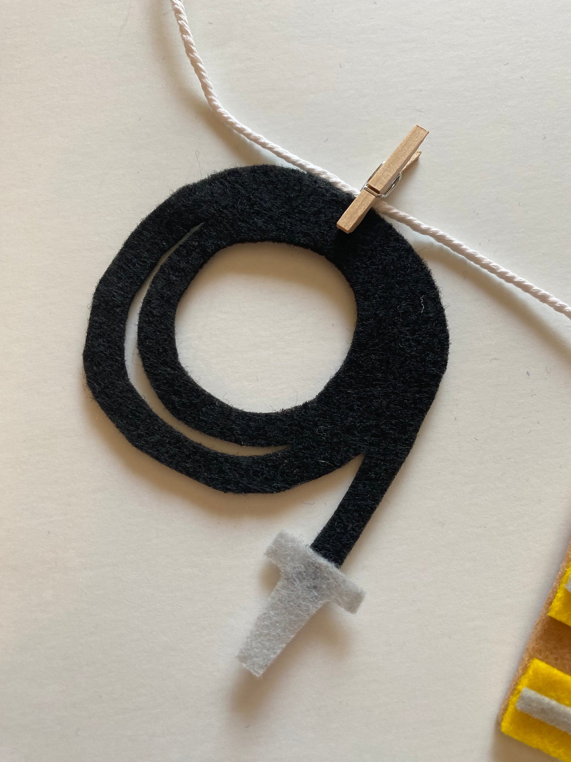 Fireman Miniature Felt Clothesline