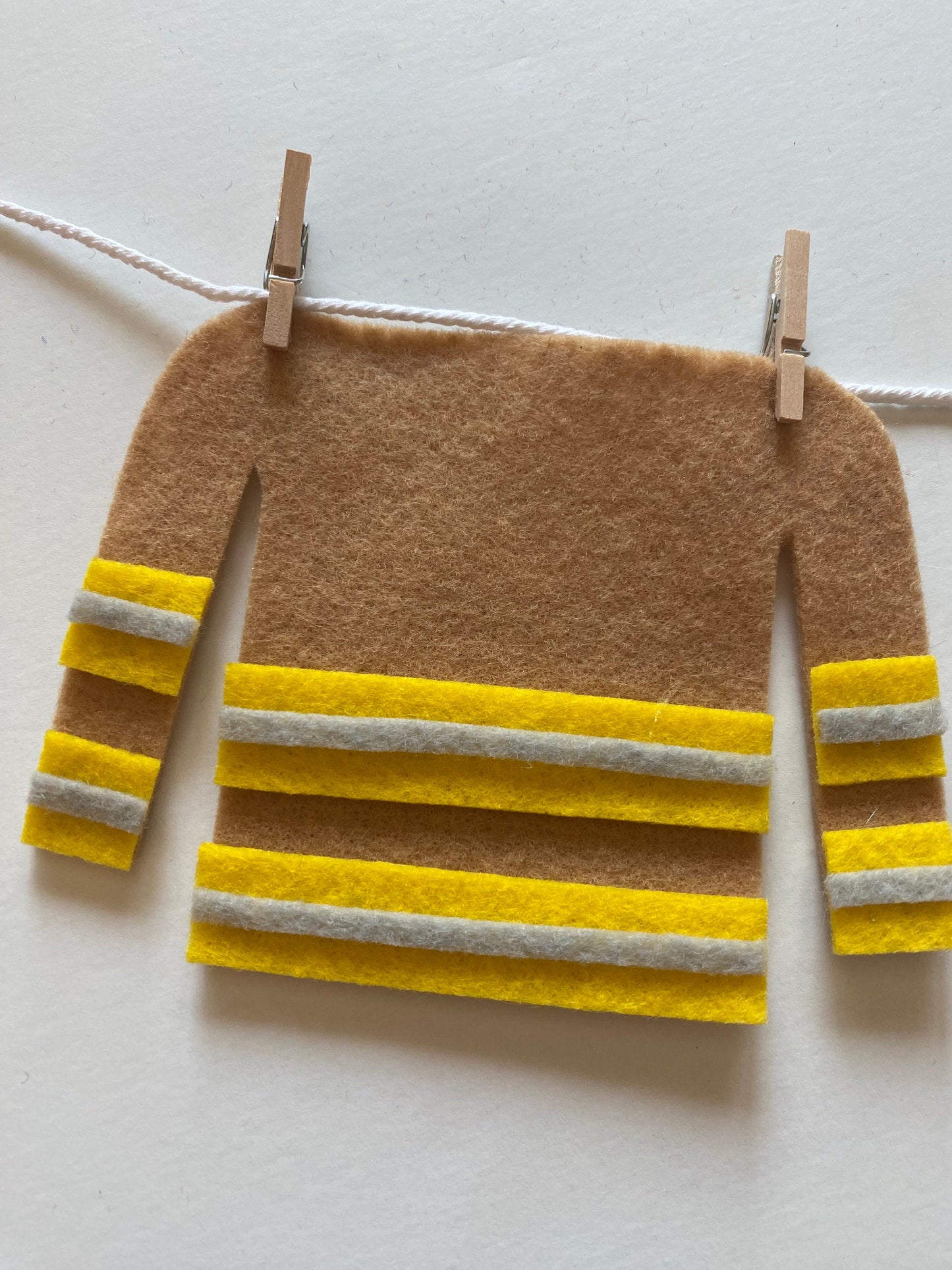 Fireman Miniature Felt Clothesline