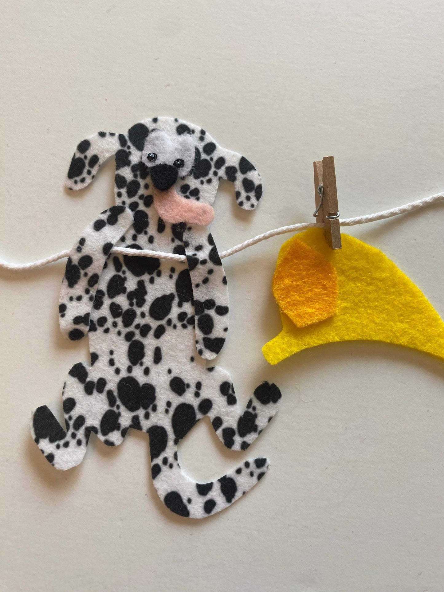 Fireman Miniature Felt Clothesline