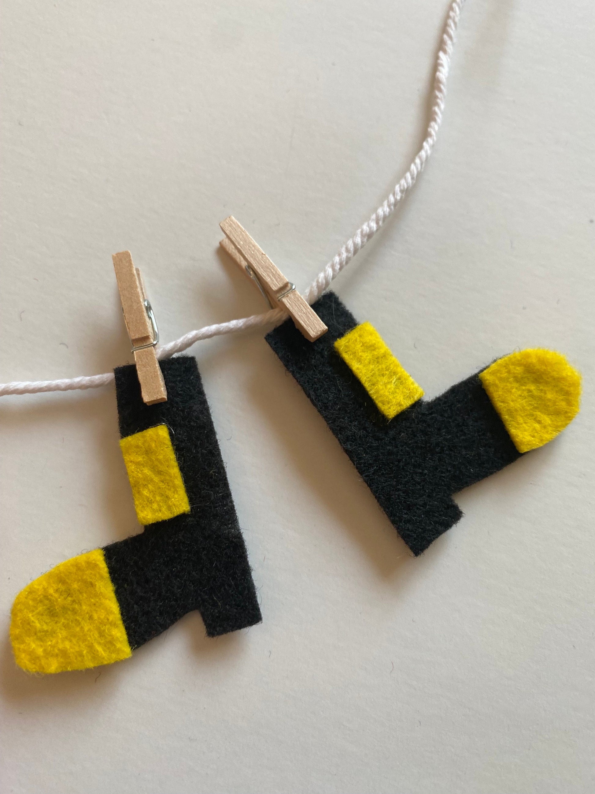 Fireman Miniature Felt Clothesline
