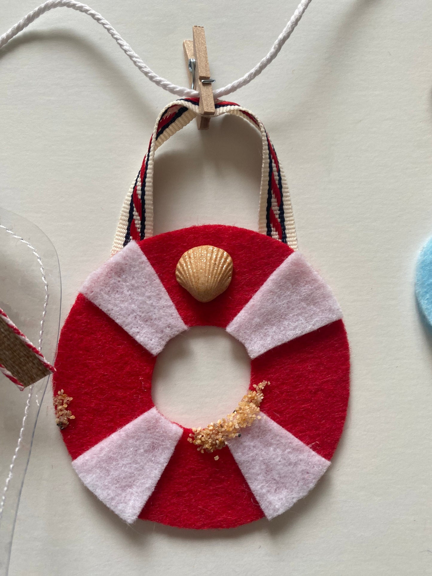 Nautical Sailboat Miniature Felt Banner, Lighthouse Garland, Anchor Bunting, Wall Hanging Decoration